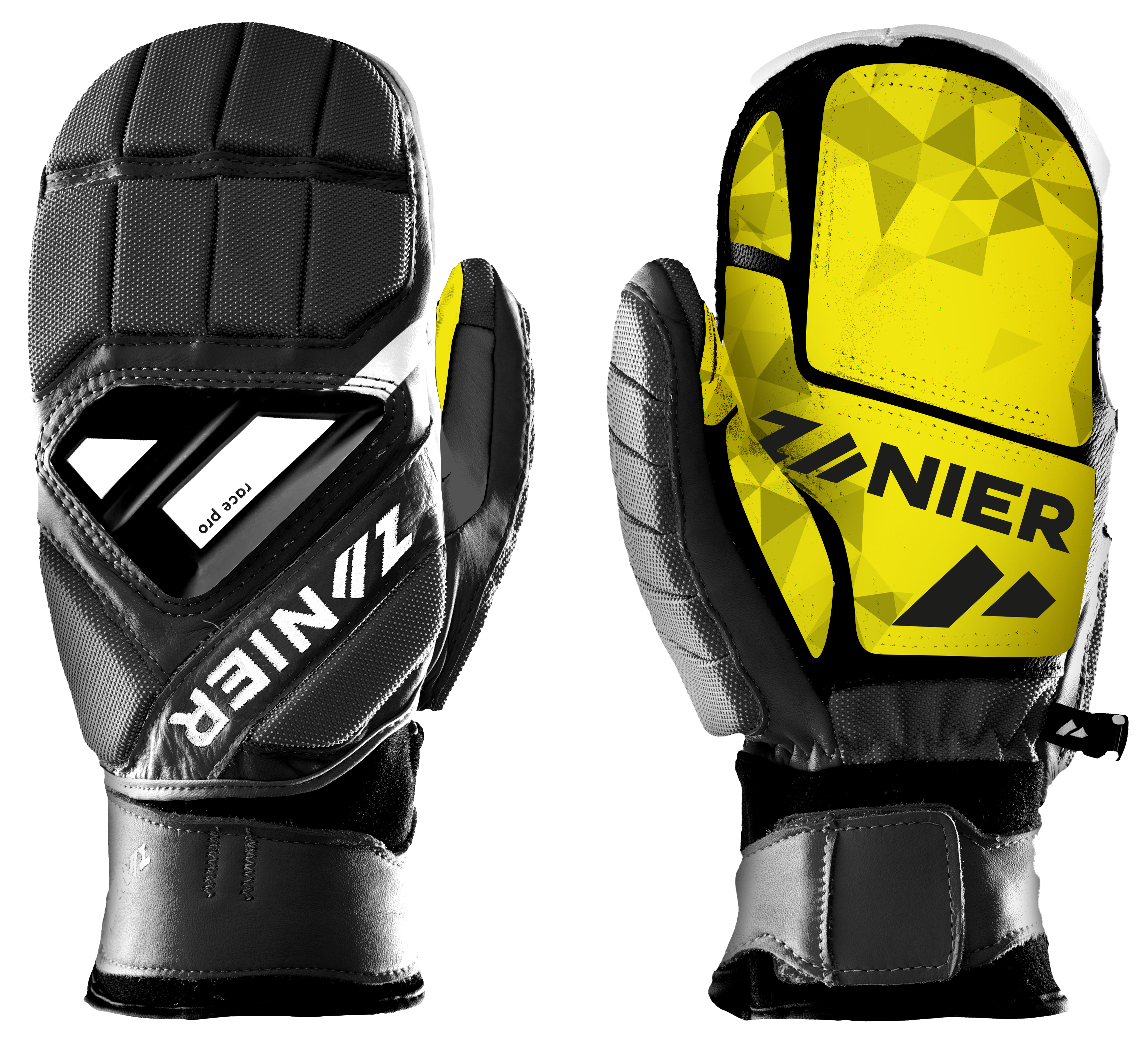 zanier-gate-killer-mitten-f-ustlinge-schwarz-neongelb-mit-protektoren image 6
