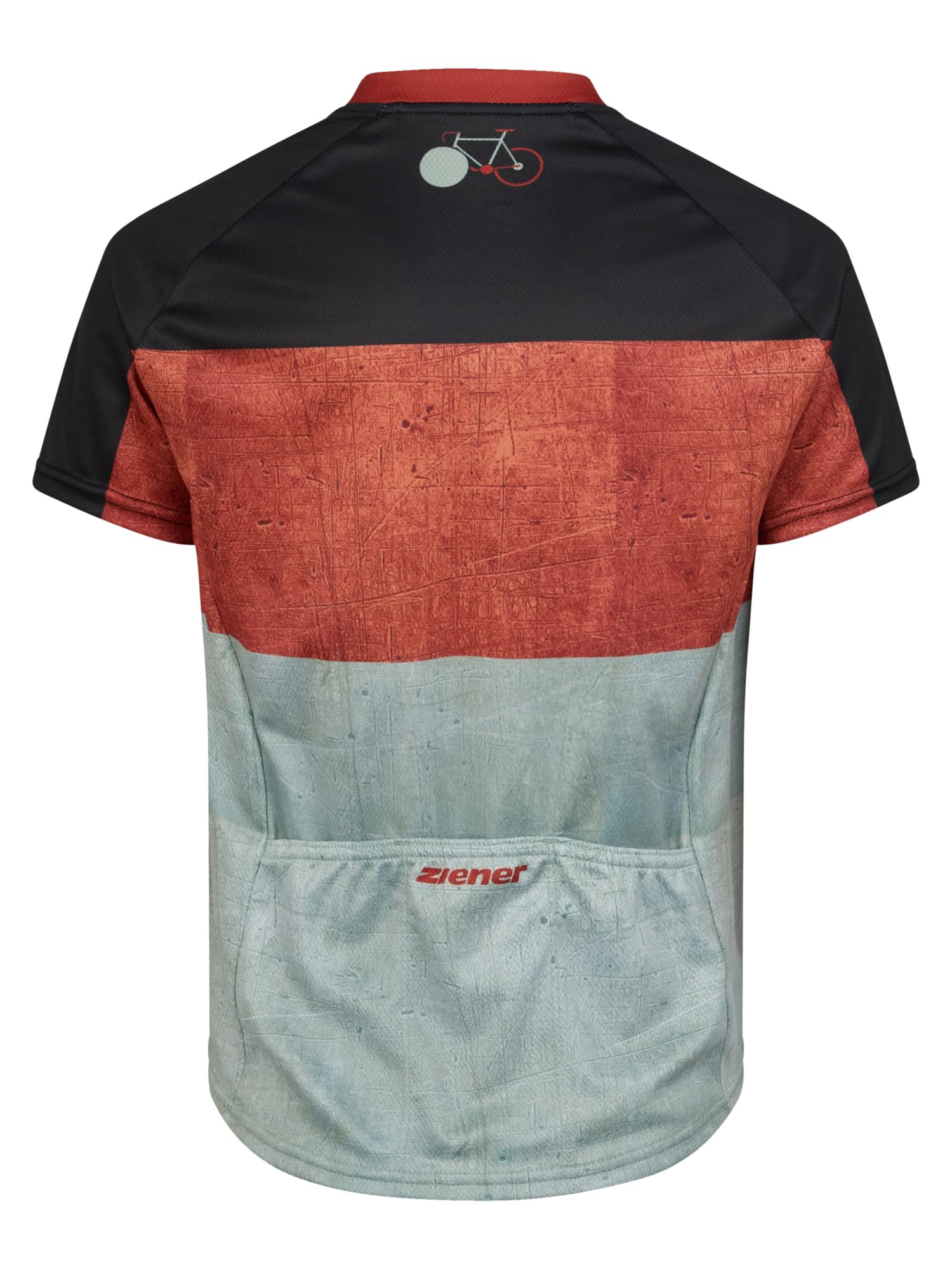 ziener-nestel-junior-fahrradtrikot-rmellos-amber-red-152 image 2