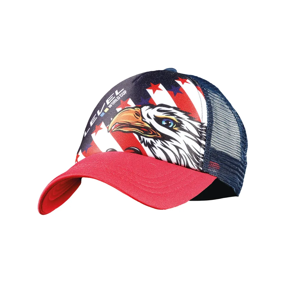 level-rexford-cap-mesh-truckerkappe-wei-rot image 1