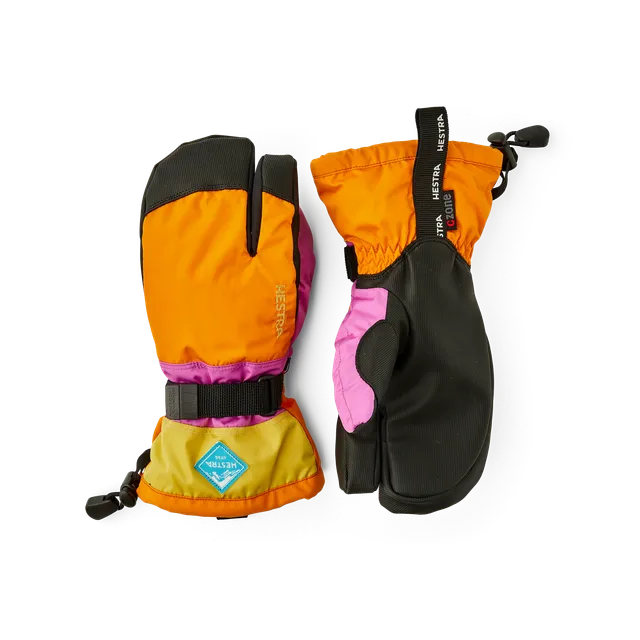 hestra-freeride-czone-gauntlet-jr-3-finger-skihandschuh-kinder-wasserdicht image 1