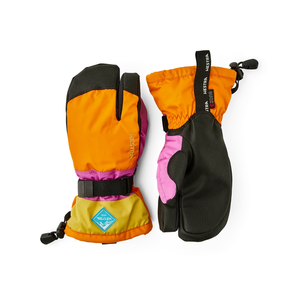 hestra-freeride-czone-gauntlet-jr-3-finger-skihandschuh-kinder-wasserdicht image 1