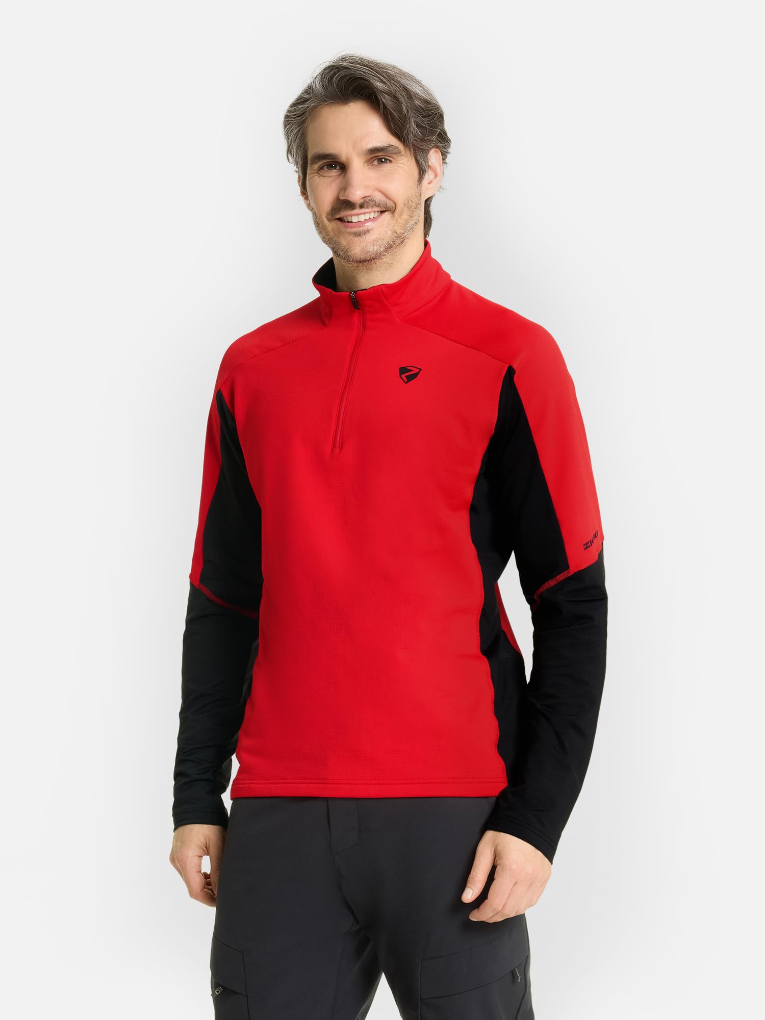 ziener-jiroto-z-herren-skipullover-midlayer-schwarz-52 image 4
