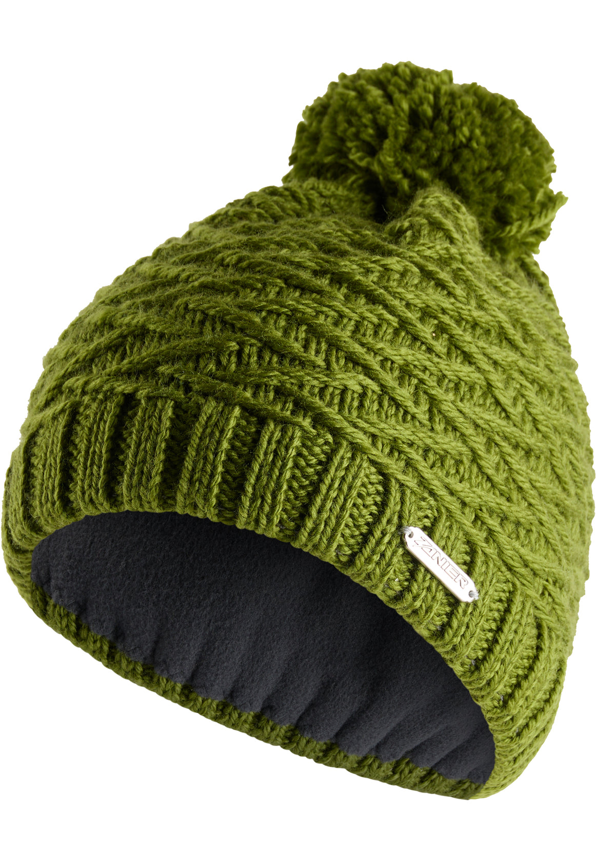 zanier-sport-chic-beanie-m-tze-silber-schurwolle image 5