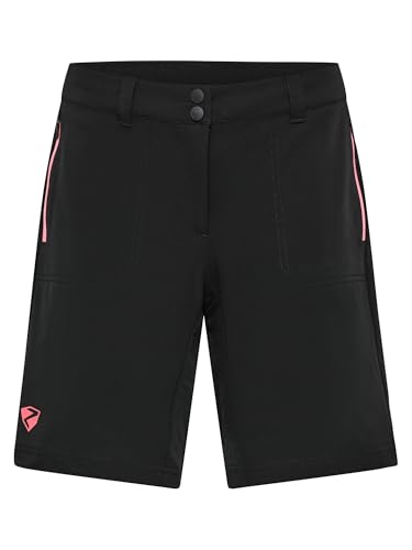ziener-nakoa-z-lady-bike-shorts-gr-38-black-strawberry-sorbet-gepolstert image 8