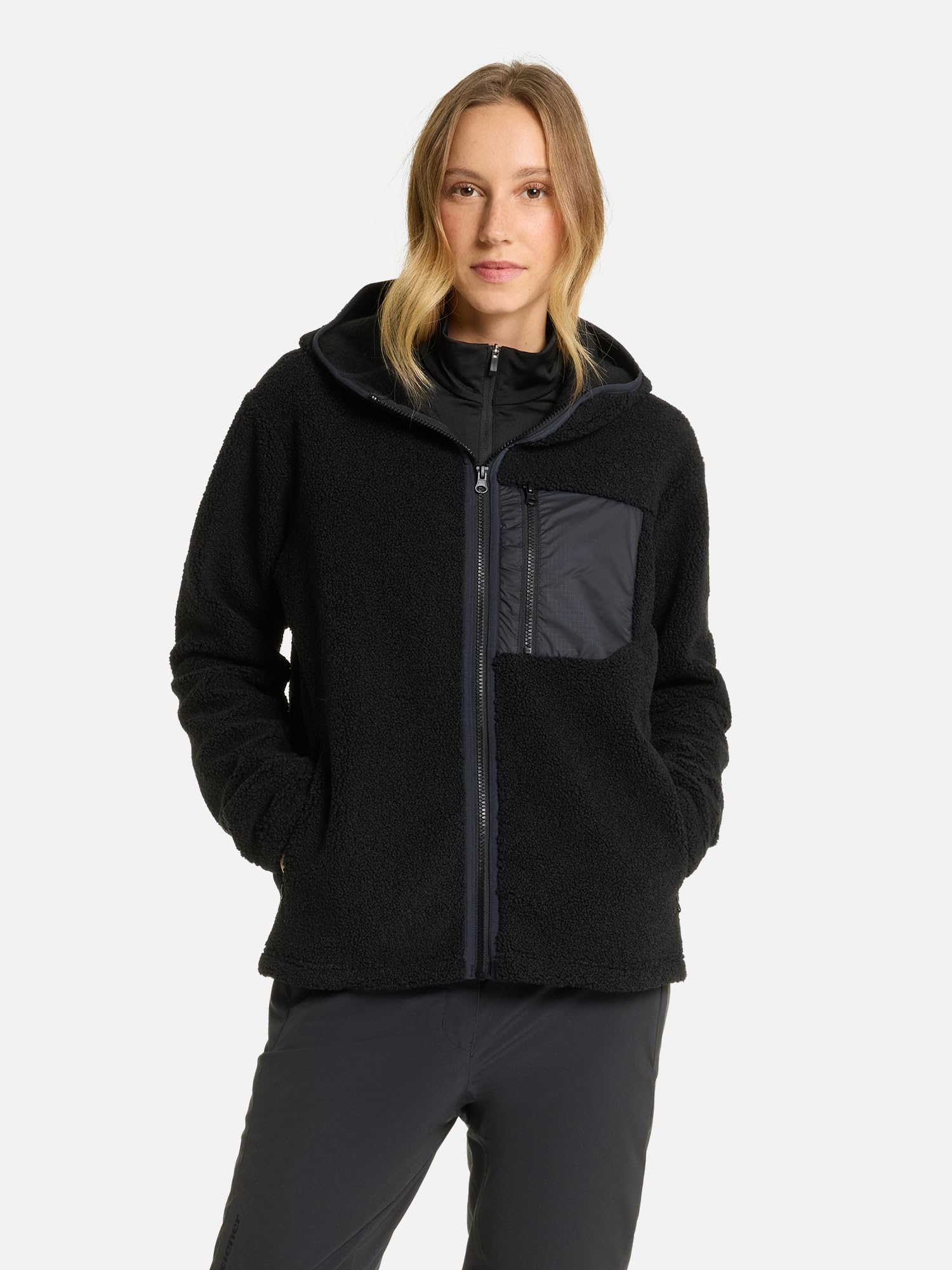 ziener-juha-z-fleecejacke-damen-gr-40-schwarz-high-loft image 3