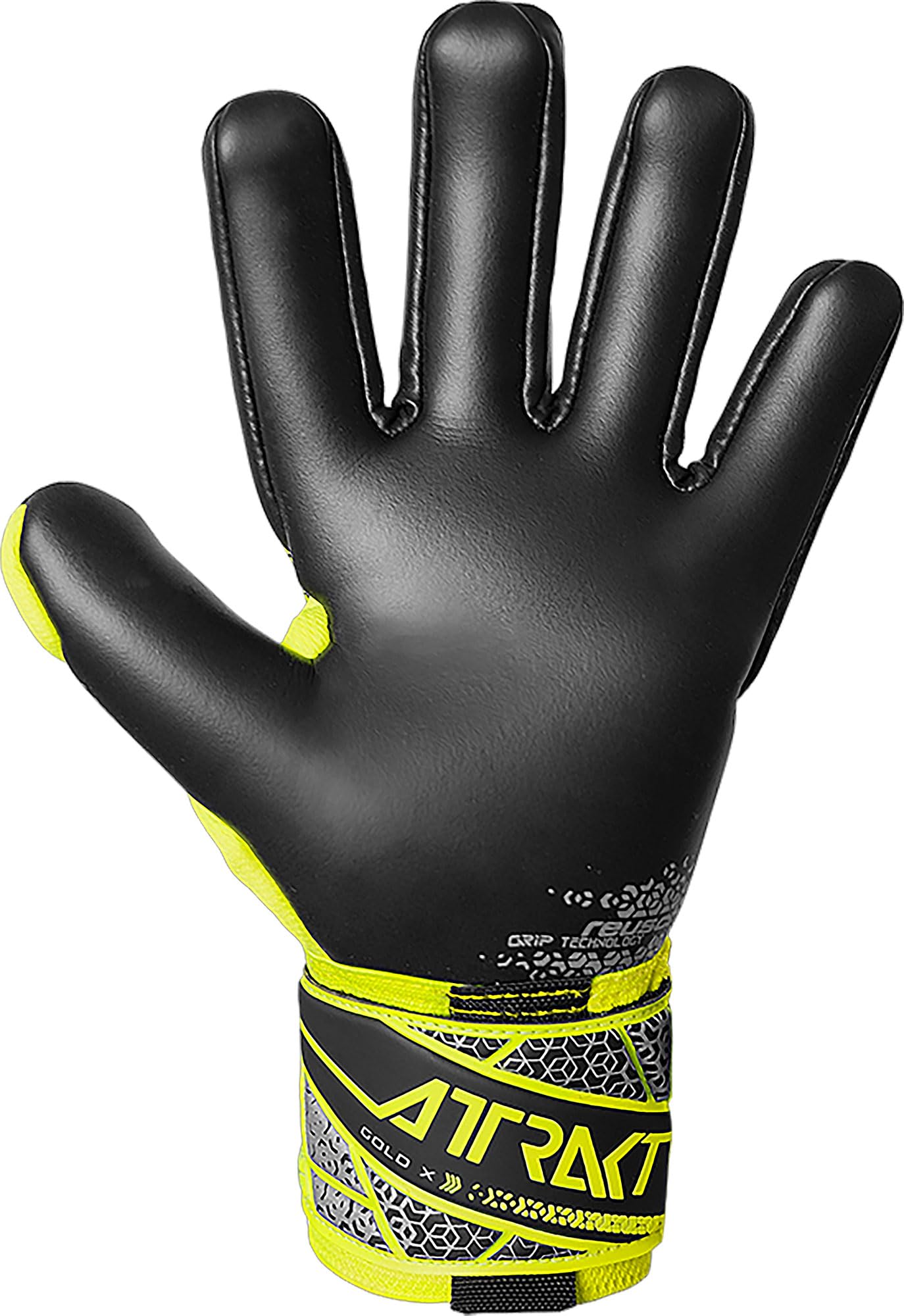 reusch-attrakt-torwarthandschuhe-gr-10-mit-gold-x-grip image 4