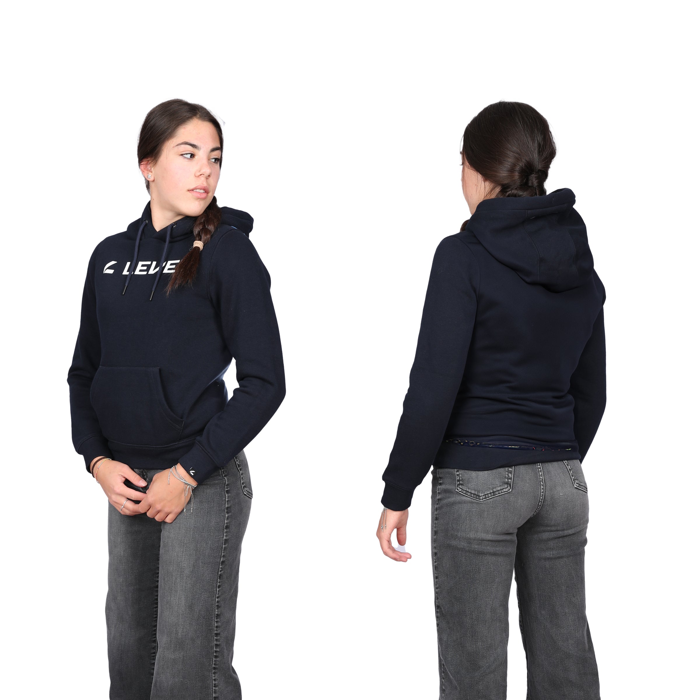 level-rexford-classic-jr-hoodie-navy-kinder image 1