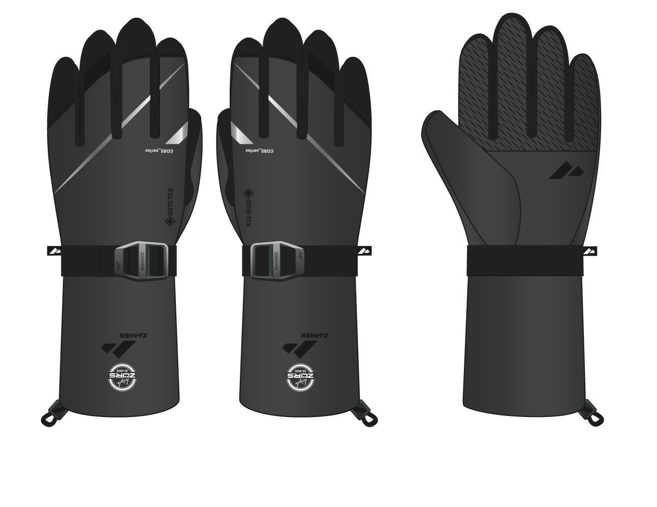 zanier-70-north-gtx-skitourenhandschuhe-schwarz-weiss-warm image 6