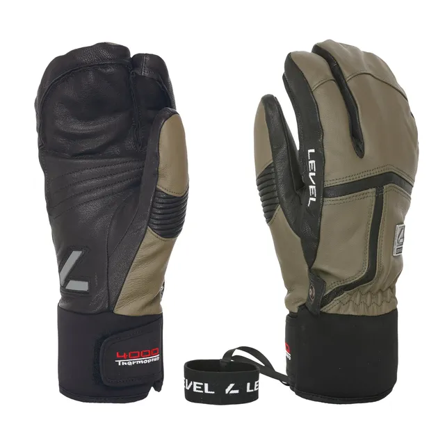 level-off-piste-leather-trigger-skihandschuhe-braun-leder image 1