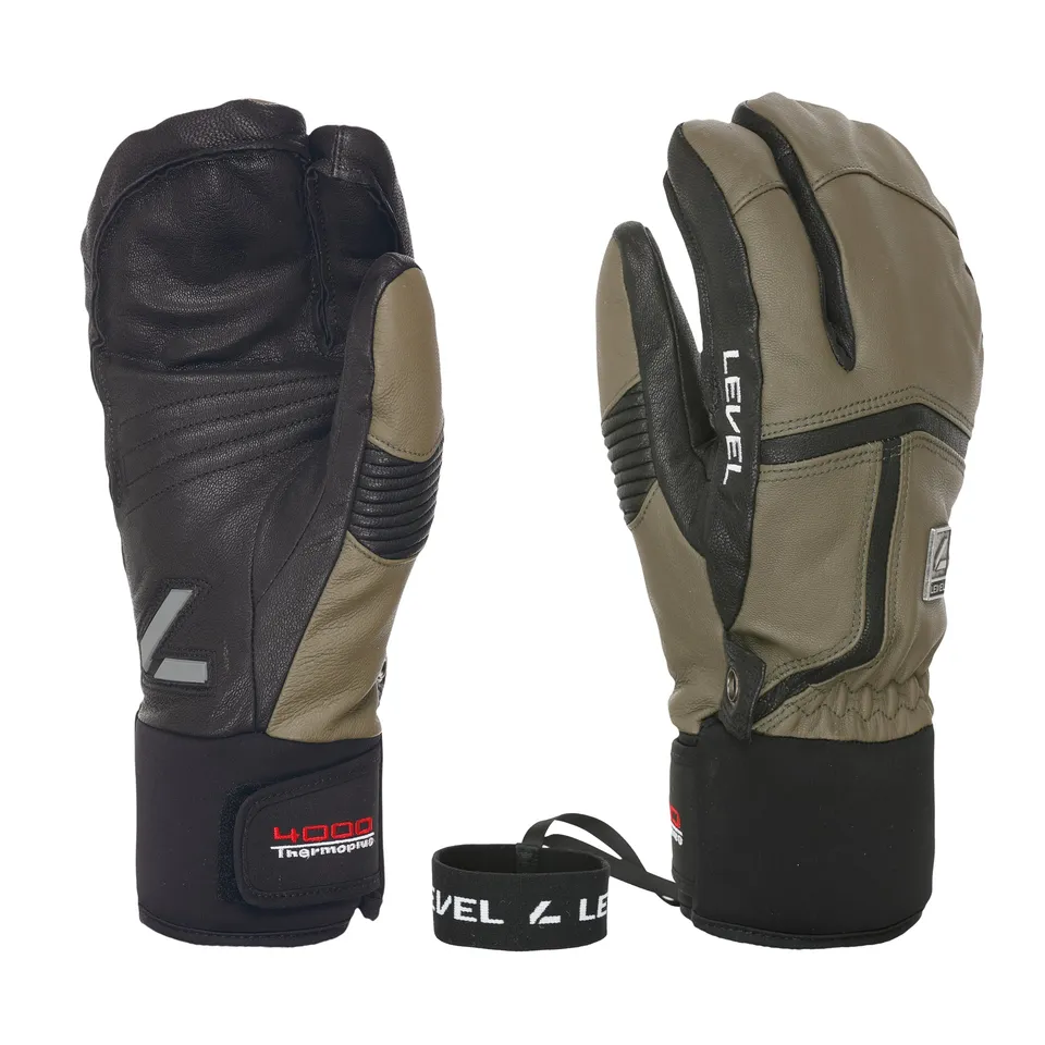 level-off-piste-leather-trigger-skihandschuhe-braun-leder image 1