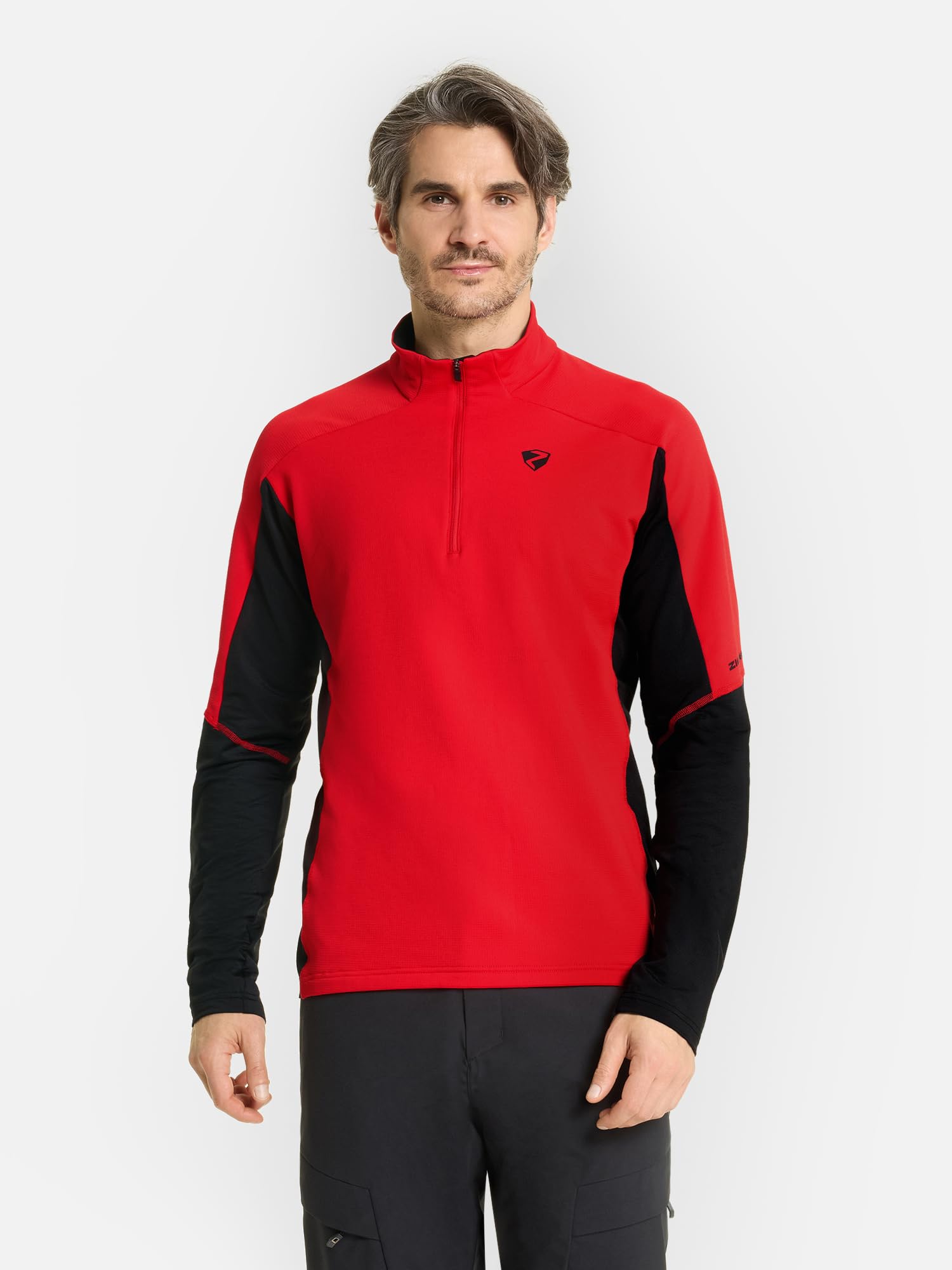 ziener-jiroto-z-herren-skipullover-midlayer-schwarz-52 image 3