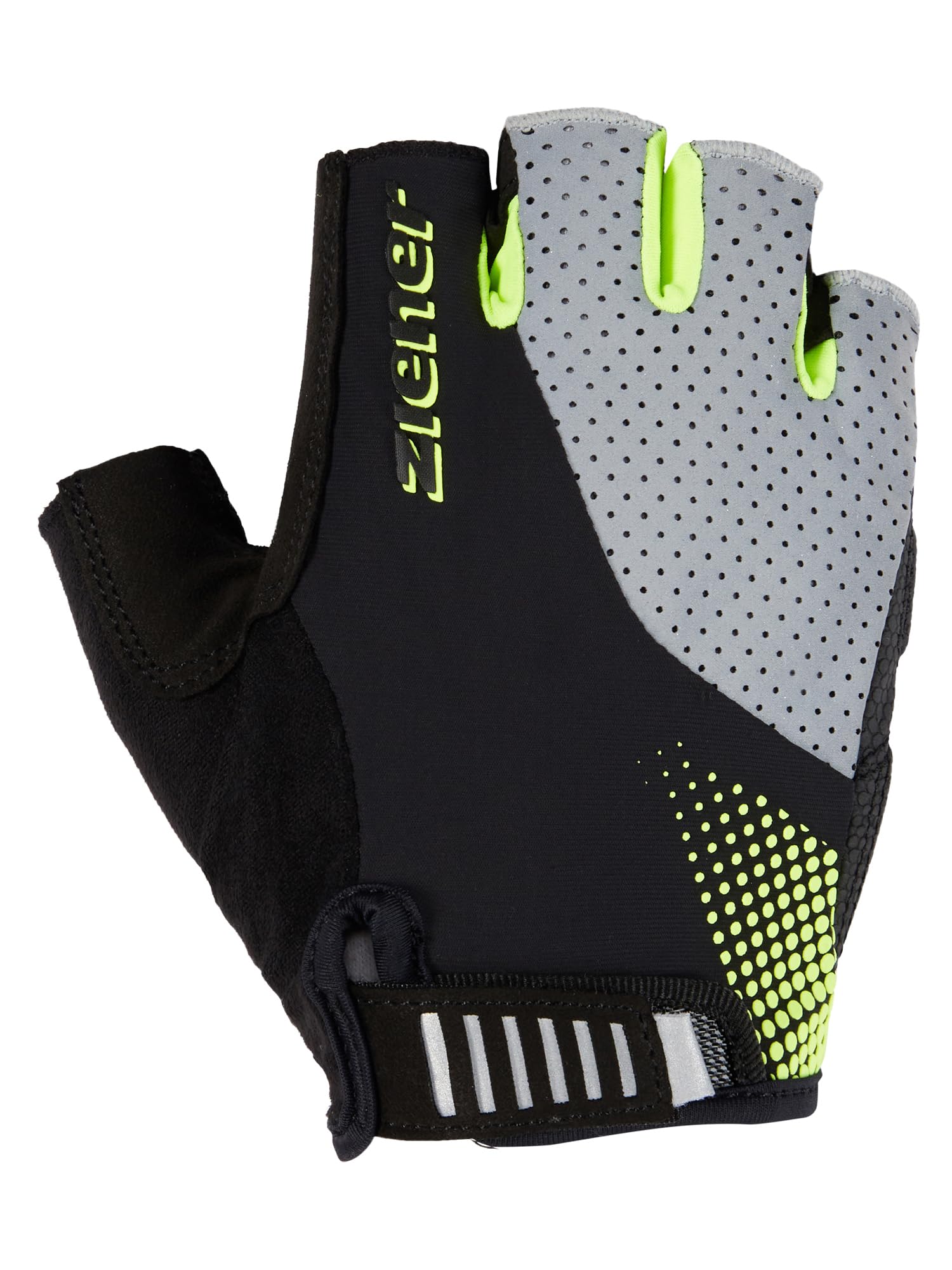 ziener-cudjo-z-fahrradhandschuh-herren-black-poison-yellow-8-5 image 2