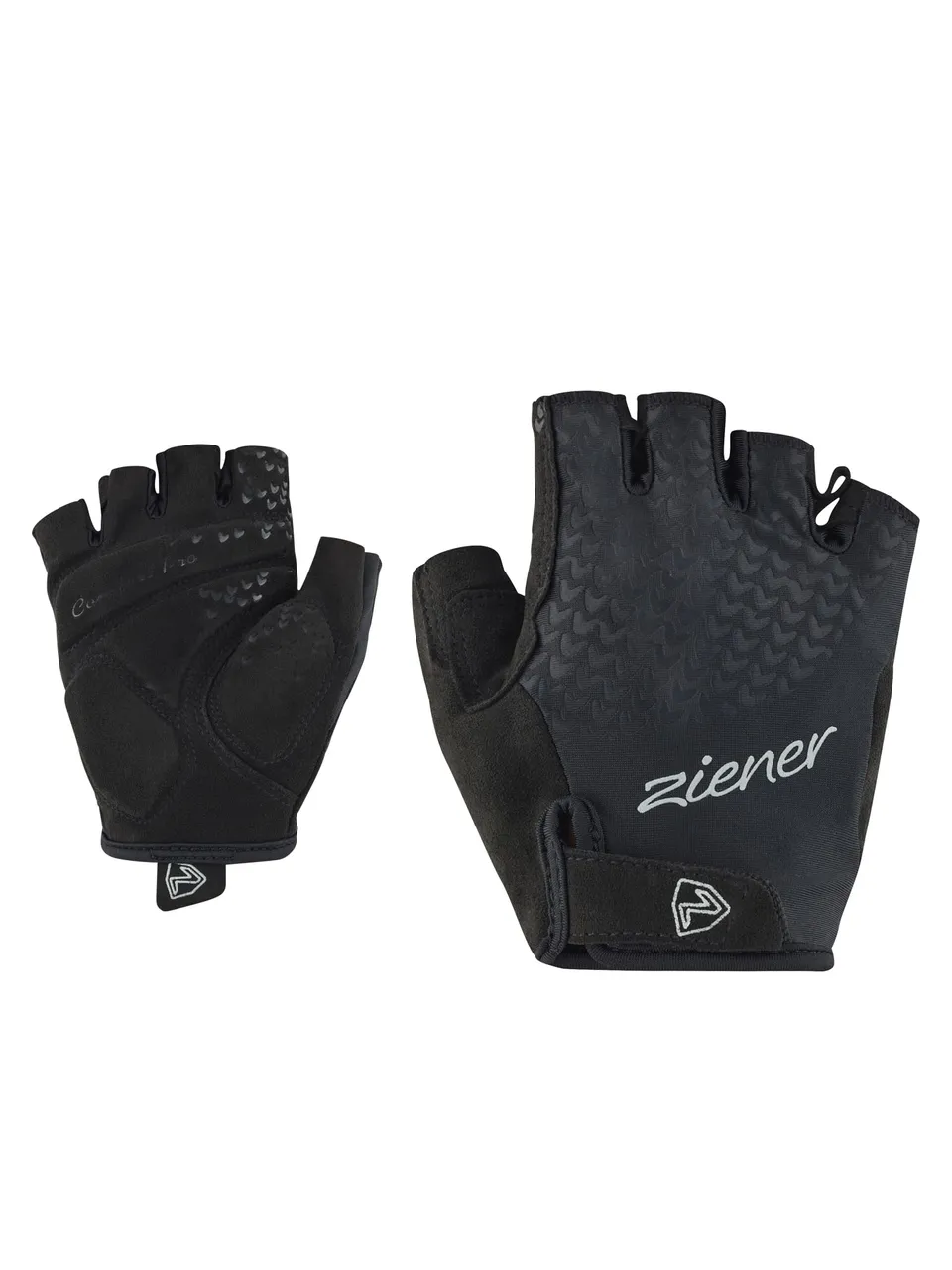 ziener-calidi-z-damen-fahrradhandschuhe-kurzfinger-schwarz-7-5 image 1