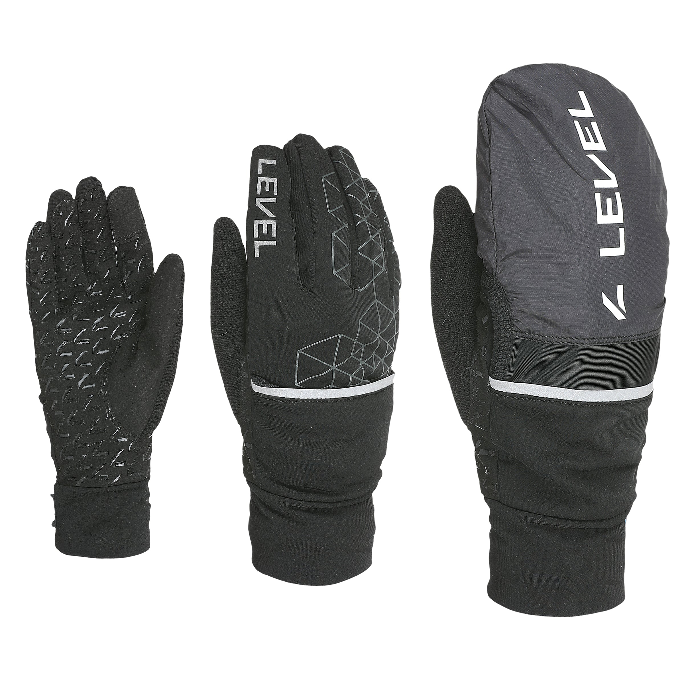 level-half-pipe-strider-handschuhe-schwarz-f-ustling-mit-klappe image 1