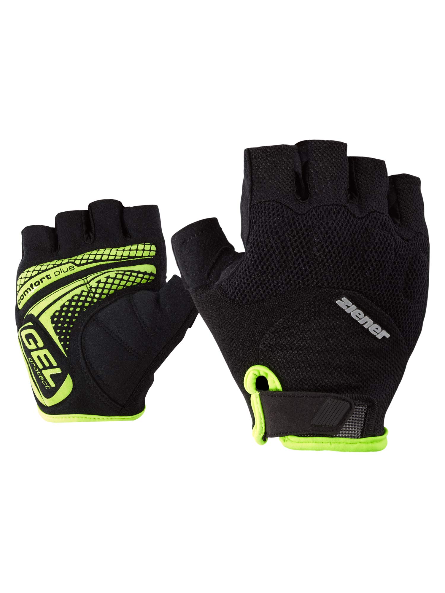 ziener-colit-kurzfinger-fahrradhandschuhe-herren-schwarz-gel image 5