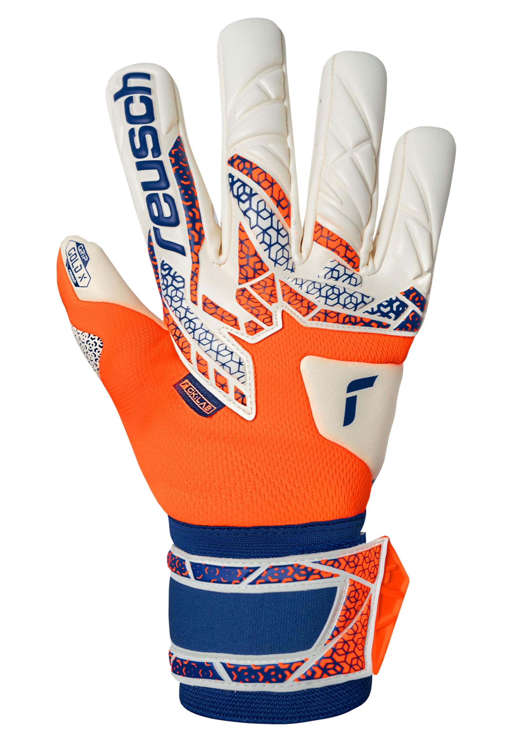reusch-attrakt-profi-torwarthandschuhe-gr-e-9-mit-gold-x-grip image 2