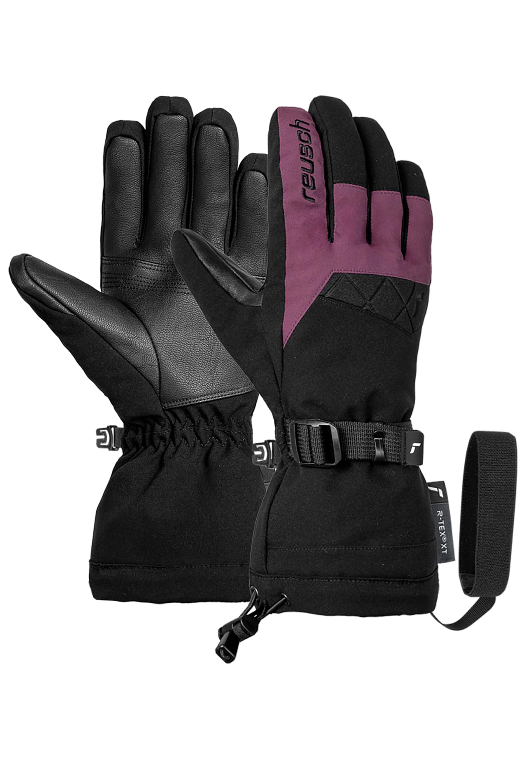 reusch-down-spirit-skihandschuhe-schwarz-blau-r-tex-xt-wasserdicht image 1