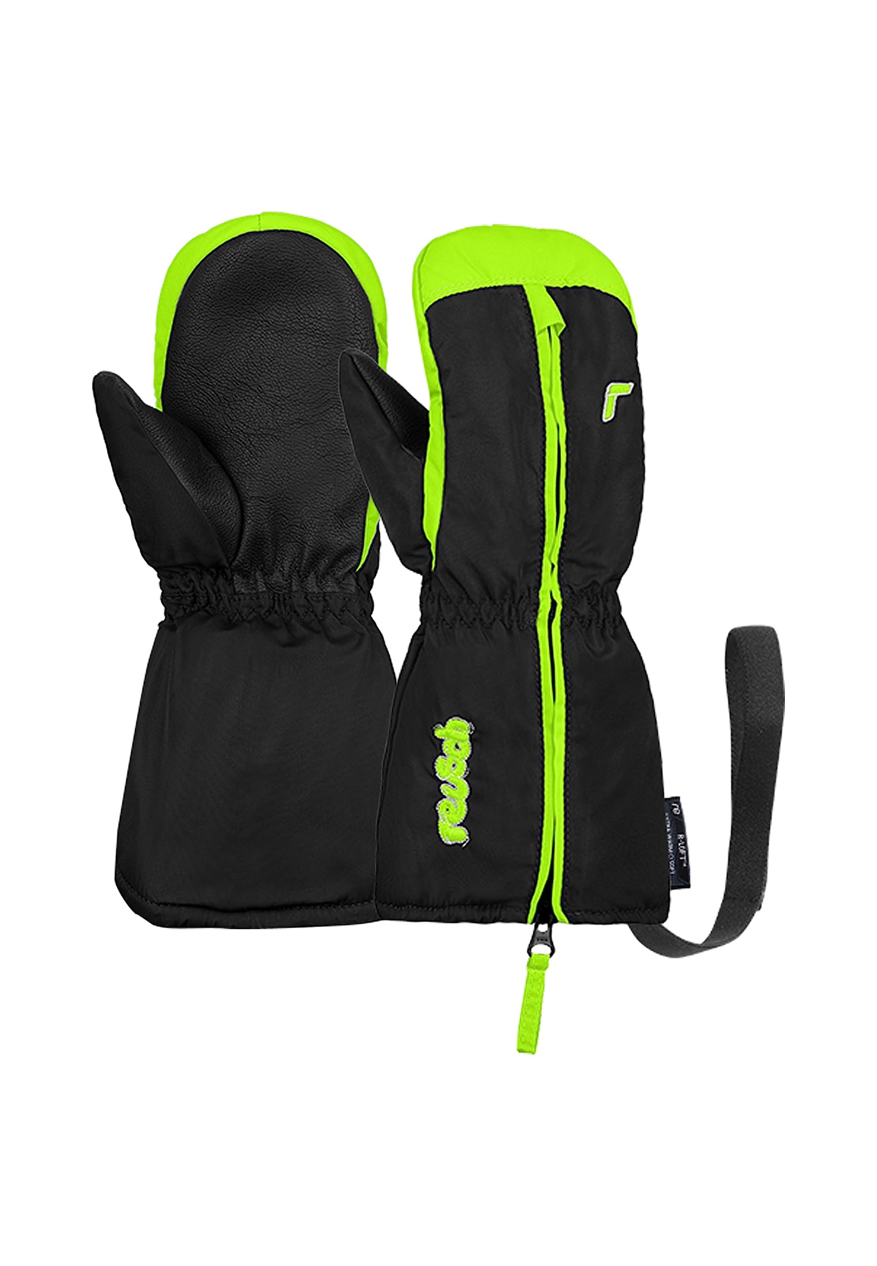 reusch-tom-kinder-skihandschuhe-f-ustlinge-schwarz-gr-n-warm image 6