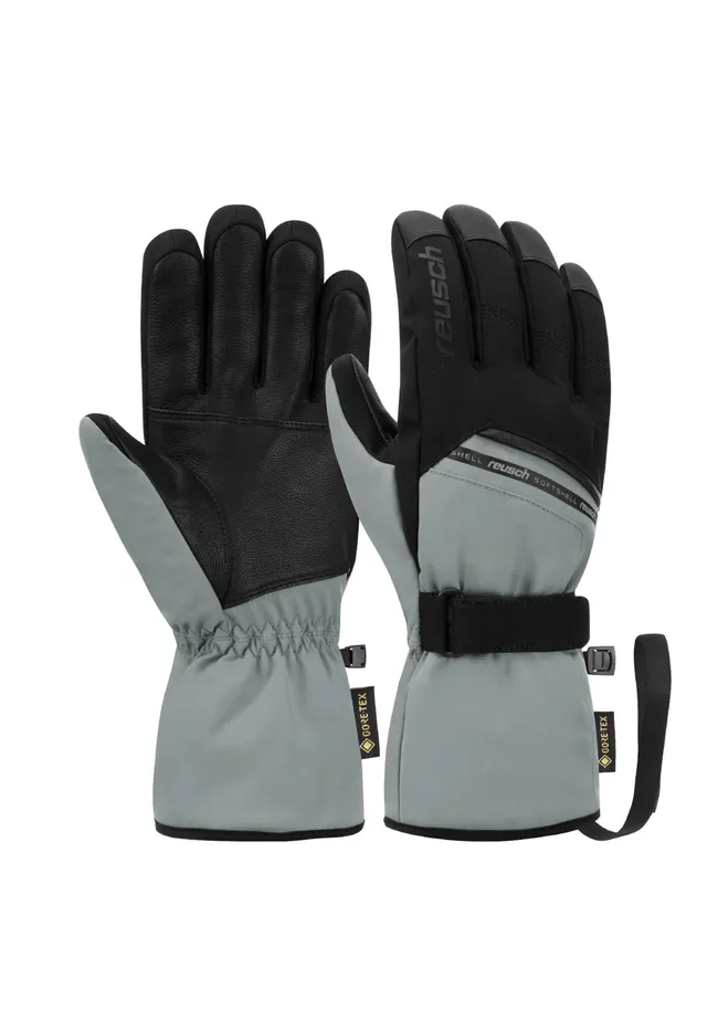 reusch-down-spirit-gtx-skihandschuhe-grau-schwarz-9-5-wasserdicht image 1