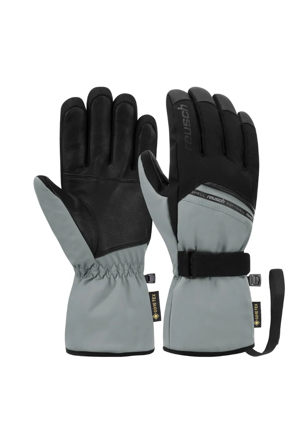 reusch-down-spirit-gtx-skihandschuhe-grau-schwarz-9-5-wasserdicht image 1