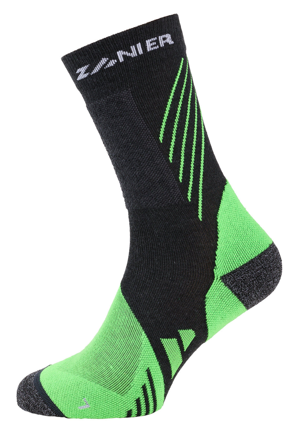 zanier-hiking-socks-wandersocken-orange-mittelgrau image 2