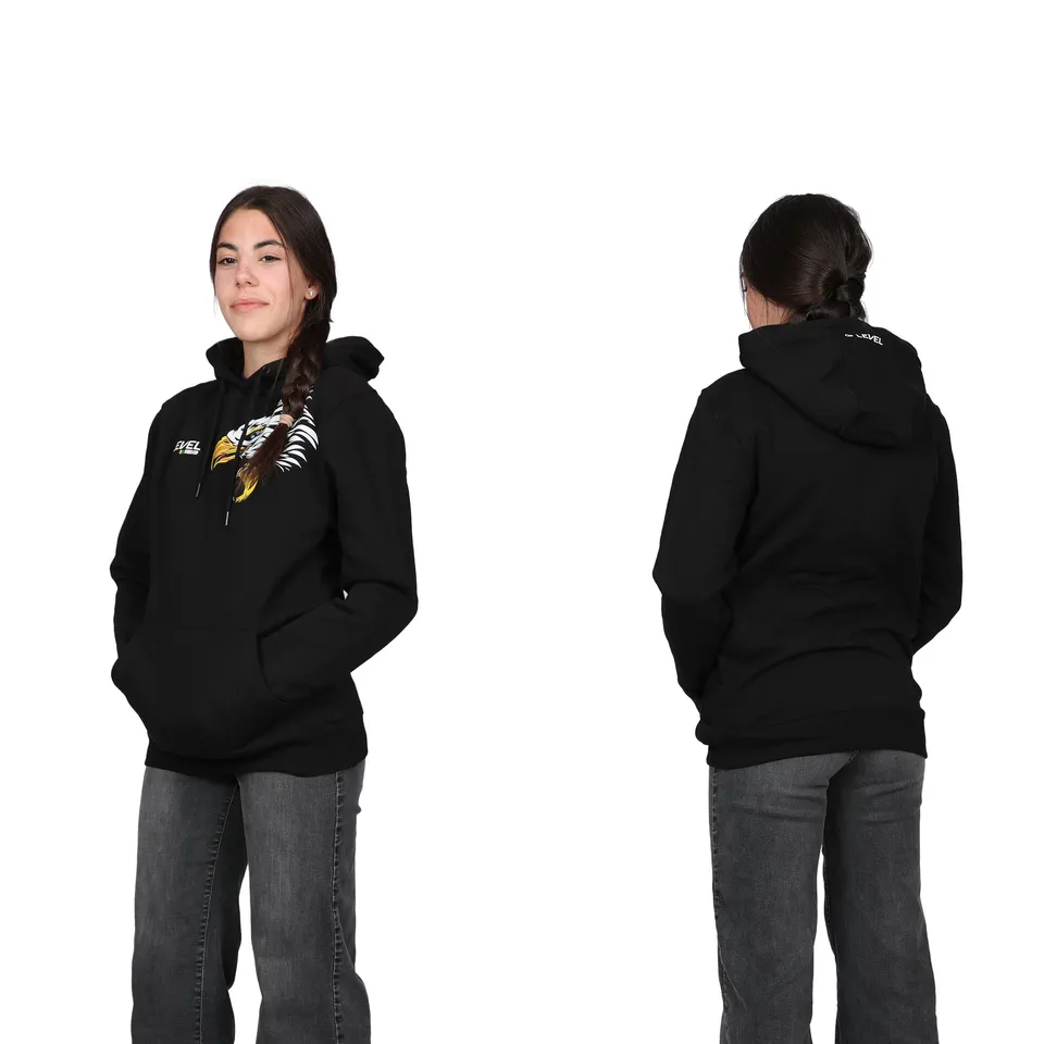 level-worldcup-jr-hoodie-kinder-schwarz-baumwolle-gr-140 image 1