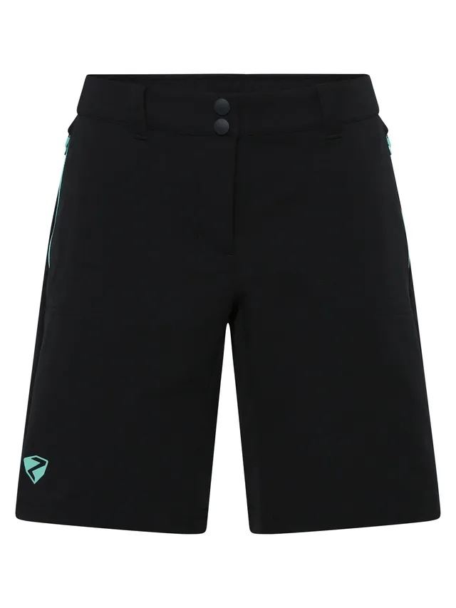 ziener-nakoa-z-lady-shorts-damen-38-black-tropical-stretch image 1