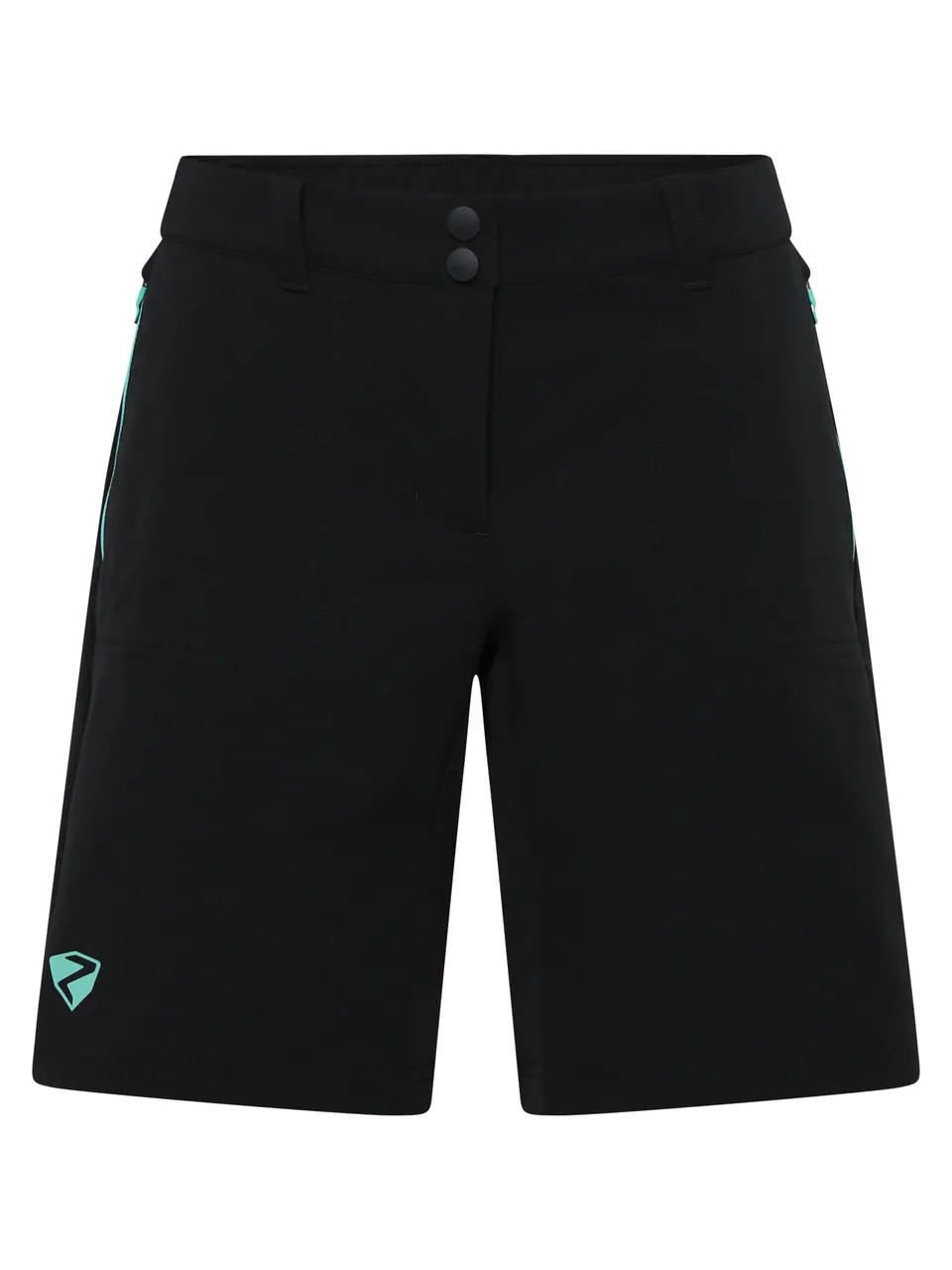 ziener-nakoa-z-lady-shorts-damen-38-black-tropical-stretch image 1
