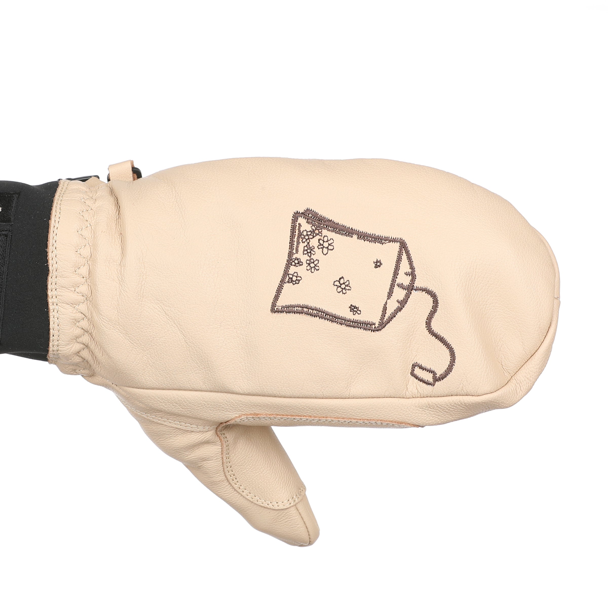 level-super-pipe-joy-mitt-skihandschuhe-beige-leder-damen image 4