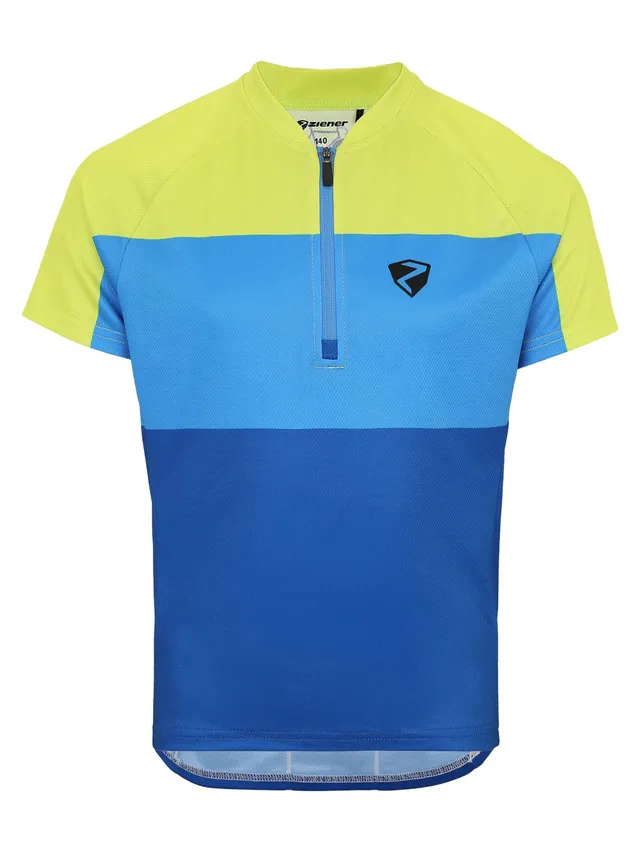 ziener-nestel-z-junior-fahrradtrikot-140-lemon-cobalt-stretch image 1
