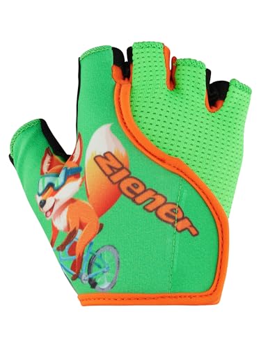 ziener-claudi-z-junior-kinder-fahrradhandschuhe-kurz-lime-green-m image 5