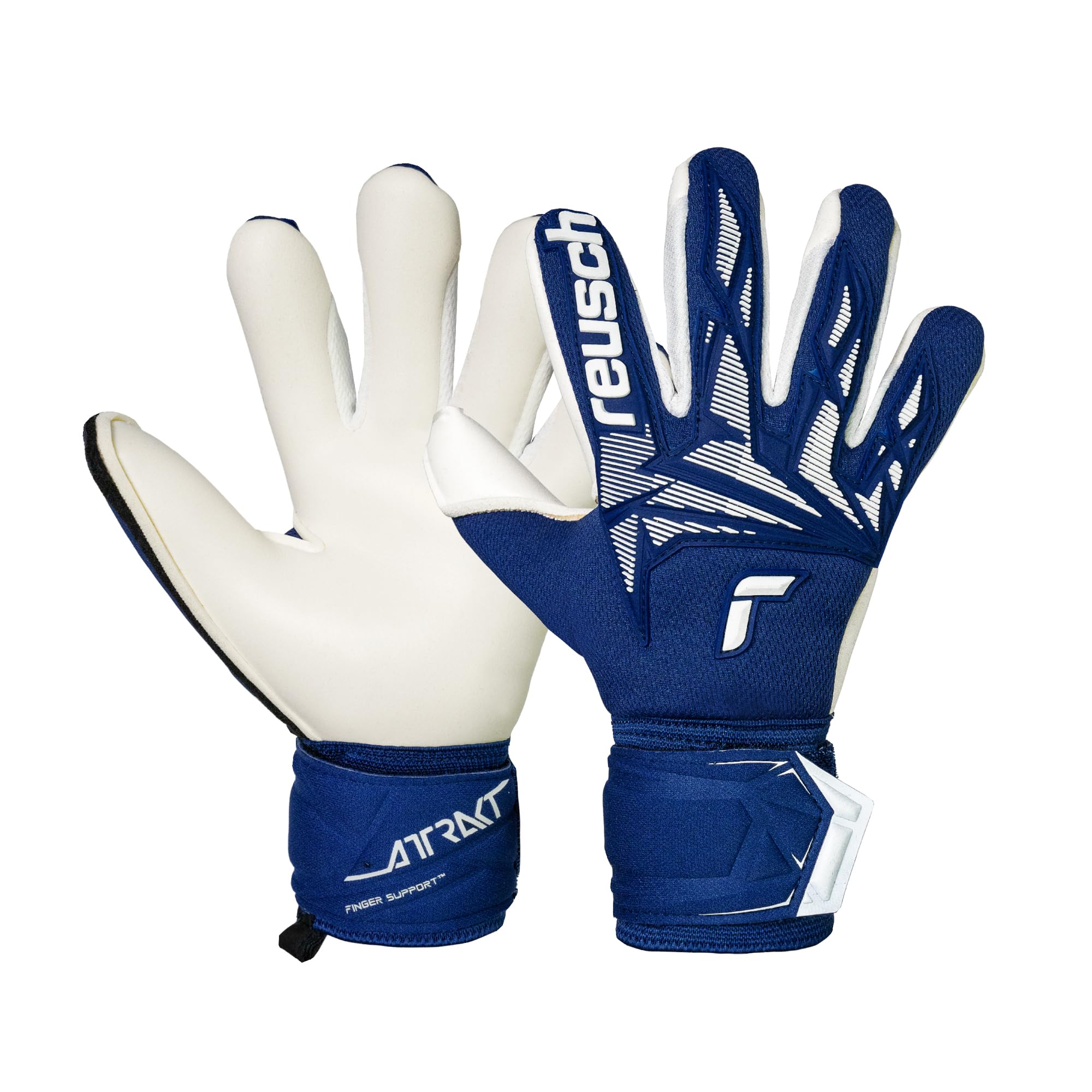 reusch-attrakt-freegel-gold-x-torwarthandschuhe-gr-6-mit-fingerschutz image 1