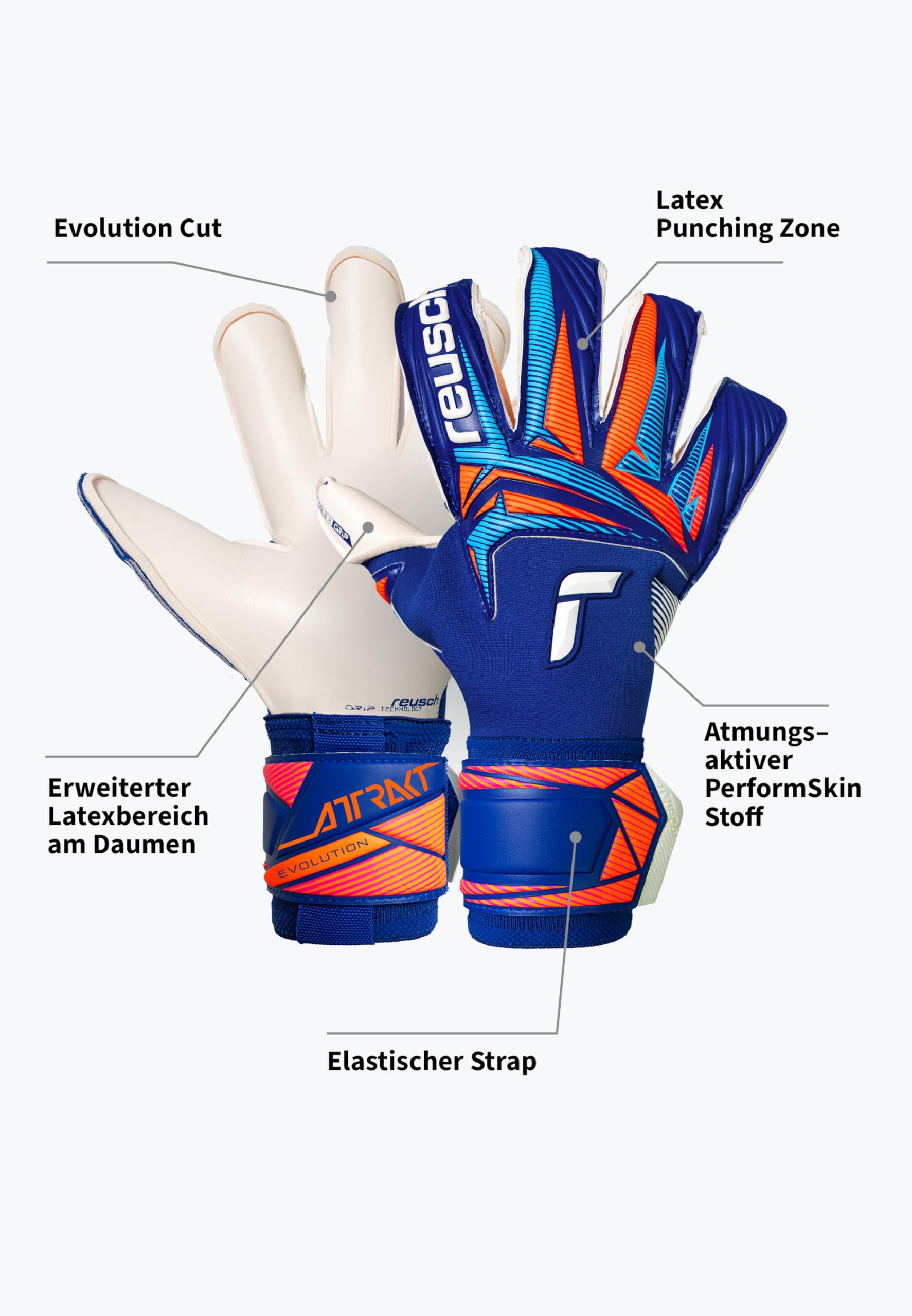 reusch-attrakt-torwarthandschuhe-gr-e-9-mit-gold-x-grip image 7