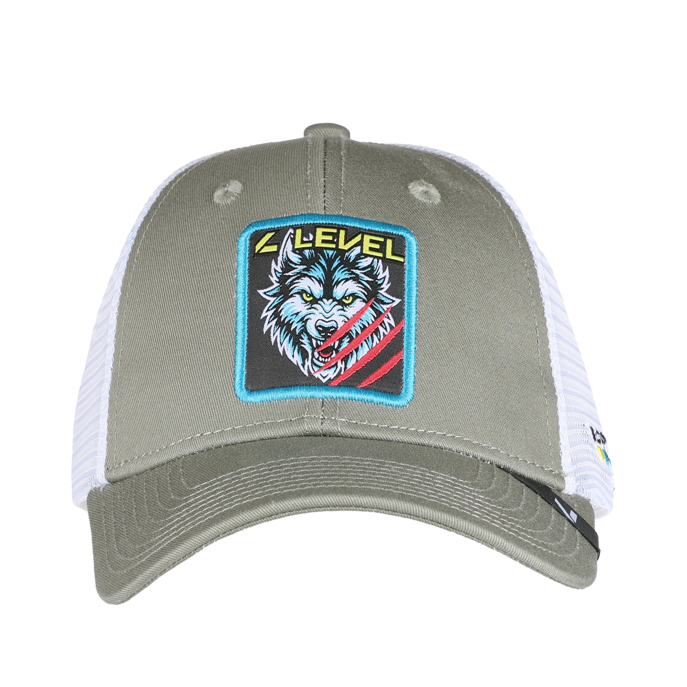 level-rexford-cap-mesh-wolf-trucker-cap-black image 2