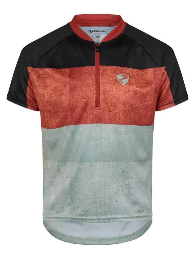 ziener-nestel-junior-fahrradtrikot-rmellos-amber-red-152 image 1