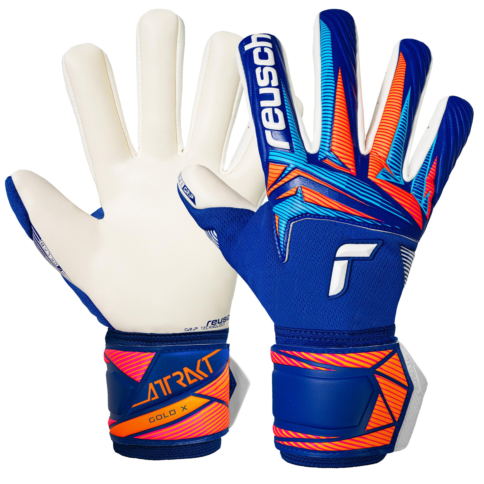 reusch-attrakt-torwarthandschuhe-gr-9-gold-x-grip image 1