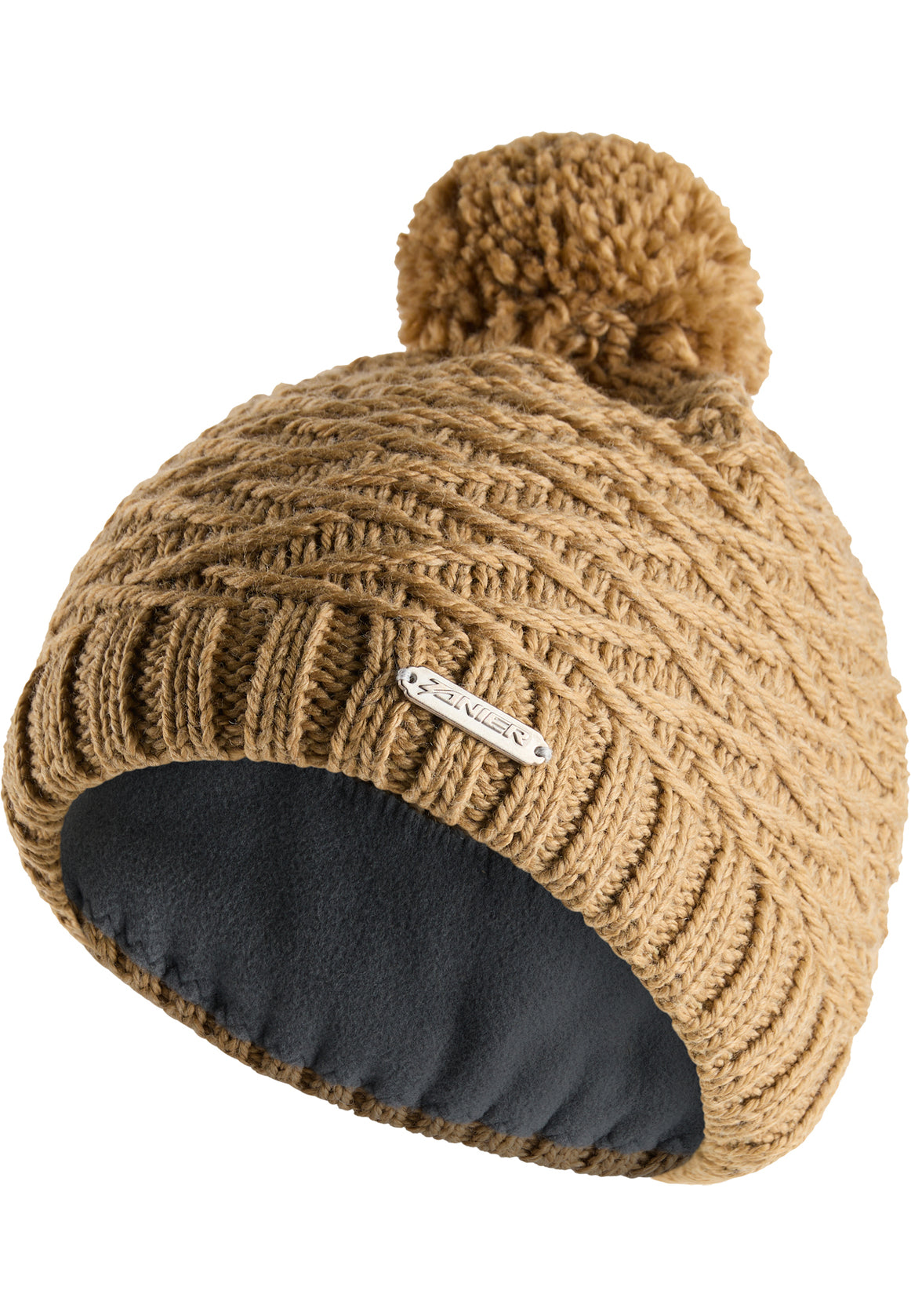 zanier-sport-chic-beanie-m-tze-silber-schurwolle image 4