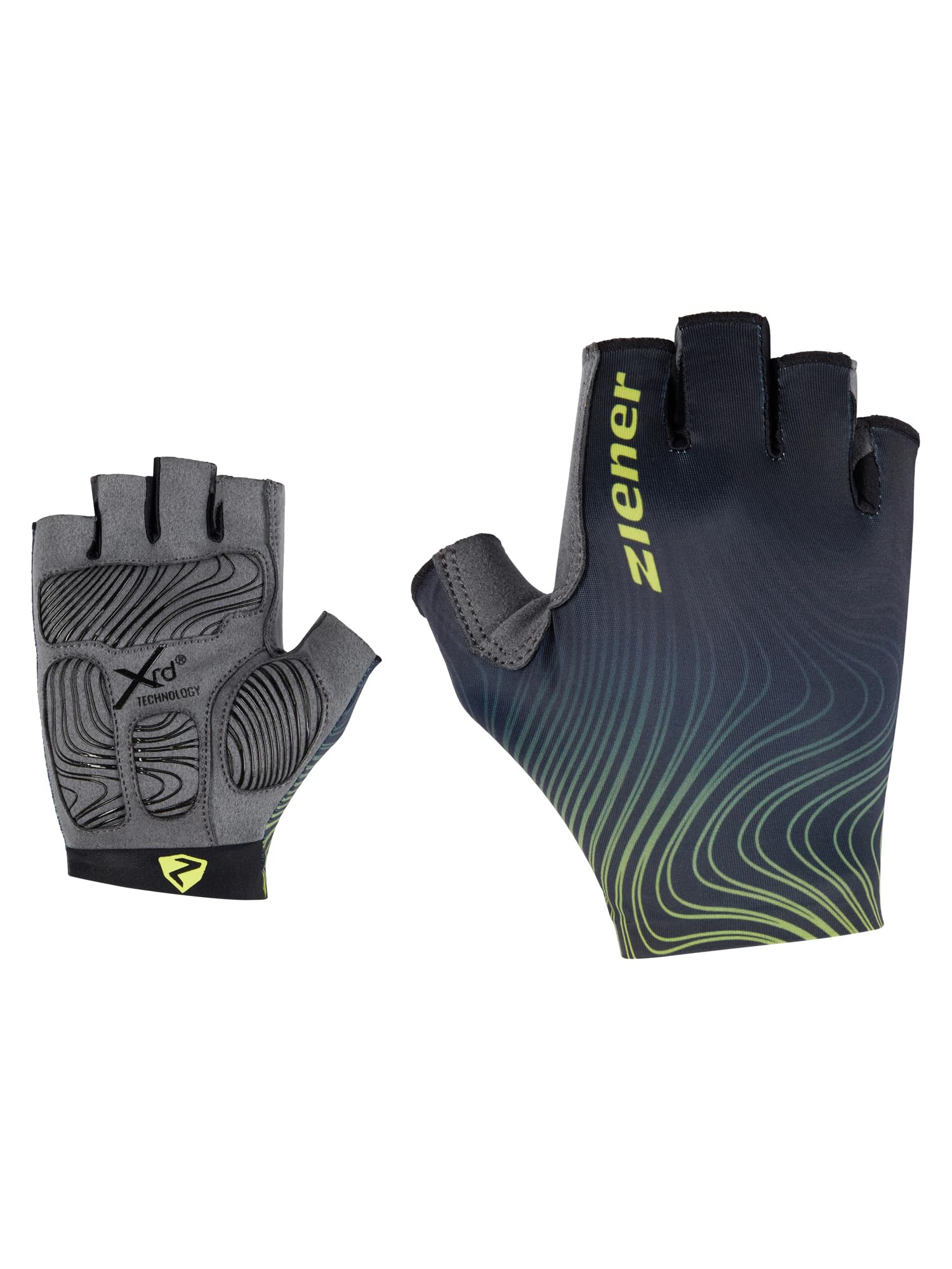 ziener-clem-herren-fahrradhandschuhe-kurzfinger-schwarz-gel image 5