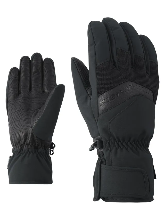 ziener-gabino-herren-skihandschuhe-schwarz-gr-8-thermoshield image 1