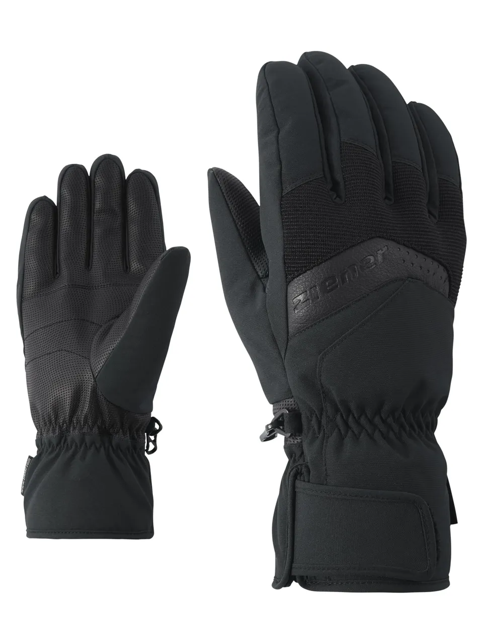 ziener-gabino-herren-skihandschuhe-schwarz-gr-8-thermoshield image 1