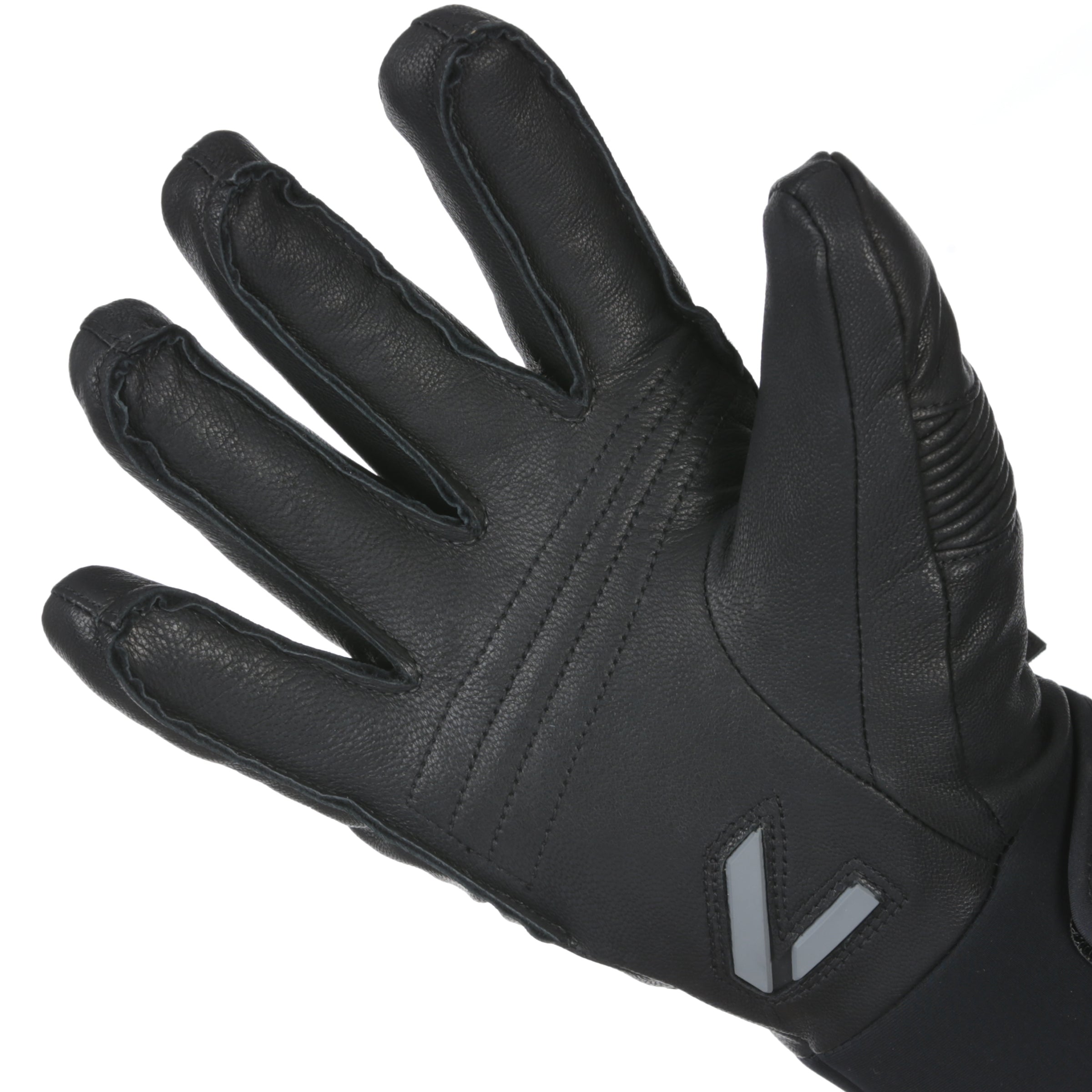 level-off-piste-leather-skihandschuhe-schwarz-wasserdicht image 5