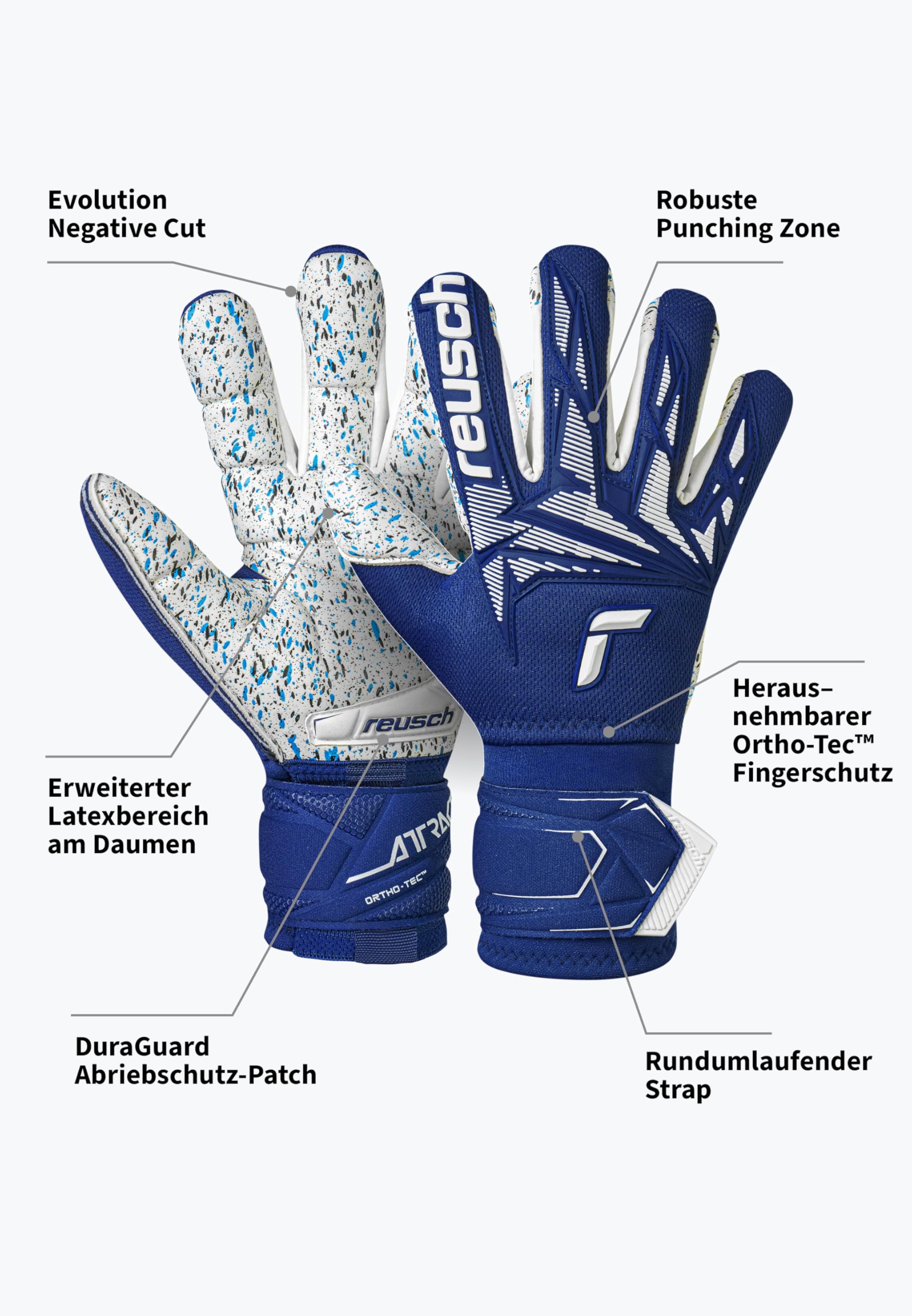 reusch-attrakt-profi-torwarthandschuhe-gr-10-fingerschutz image 7