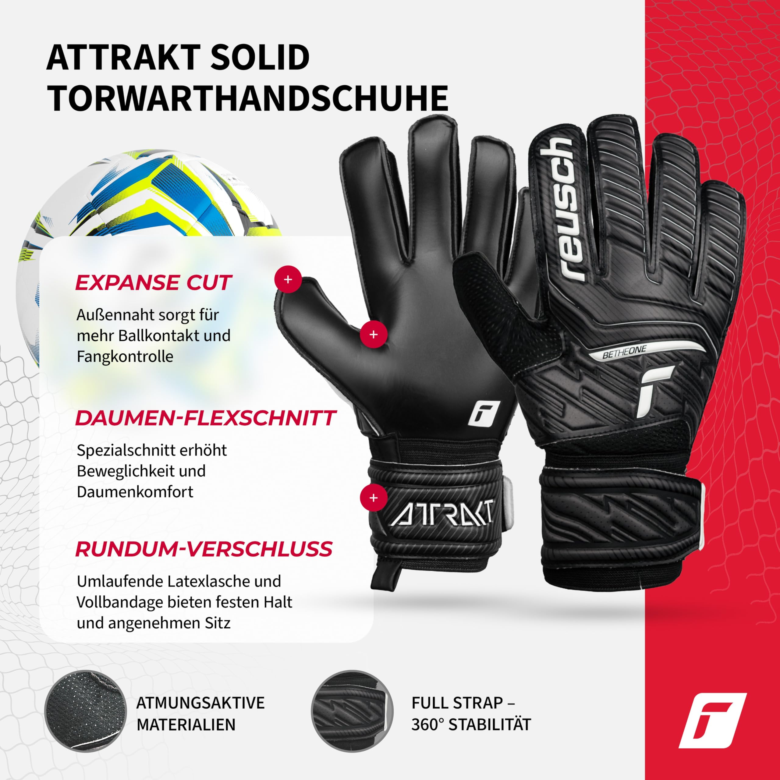 reusch-attrakt-torwarthandschuhe-gr-9-mit-grip image 2