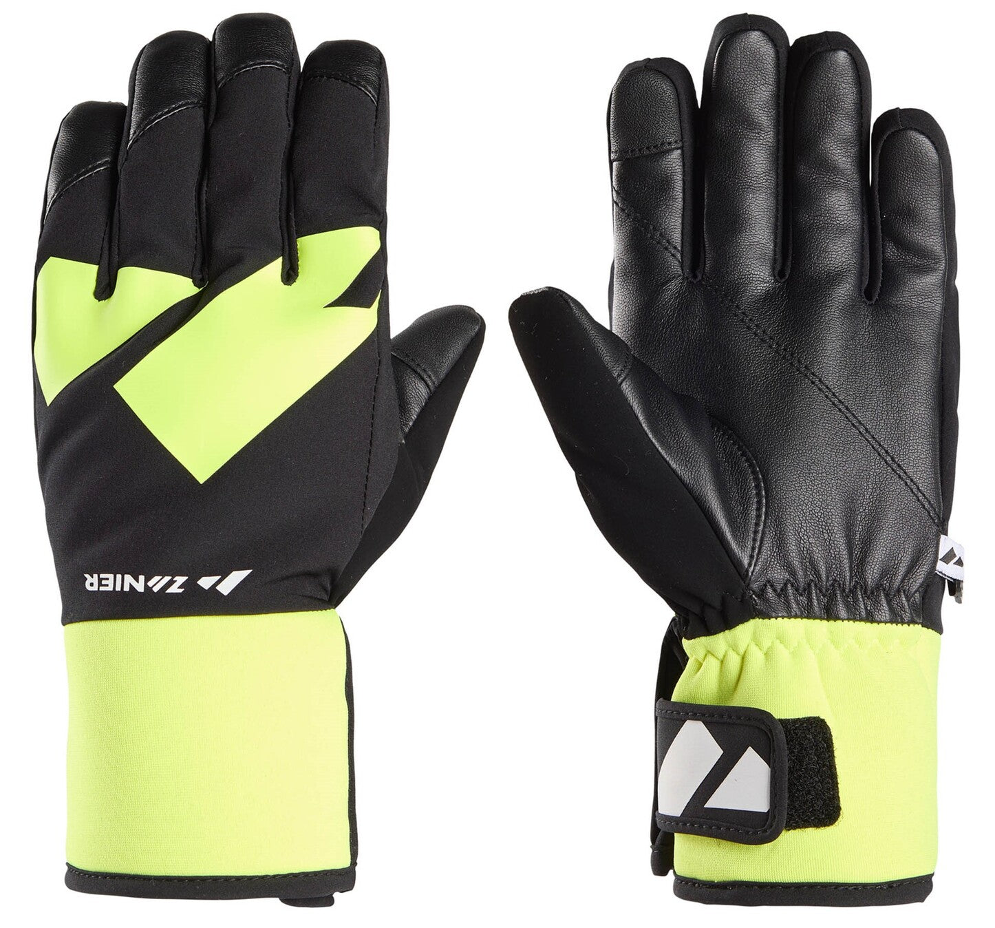zanier-shredder-stx-kinder-skihandschuhe-schwarz-weiss-gr-5 image 6