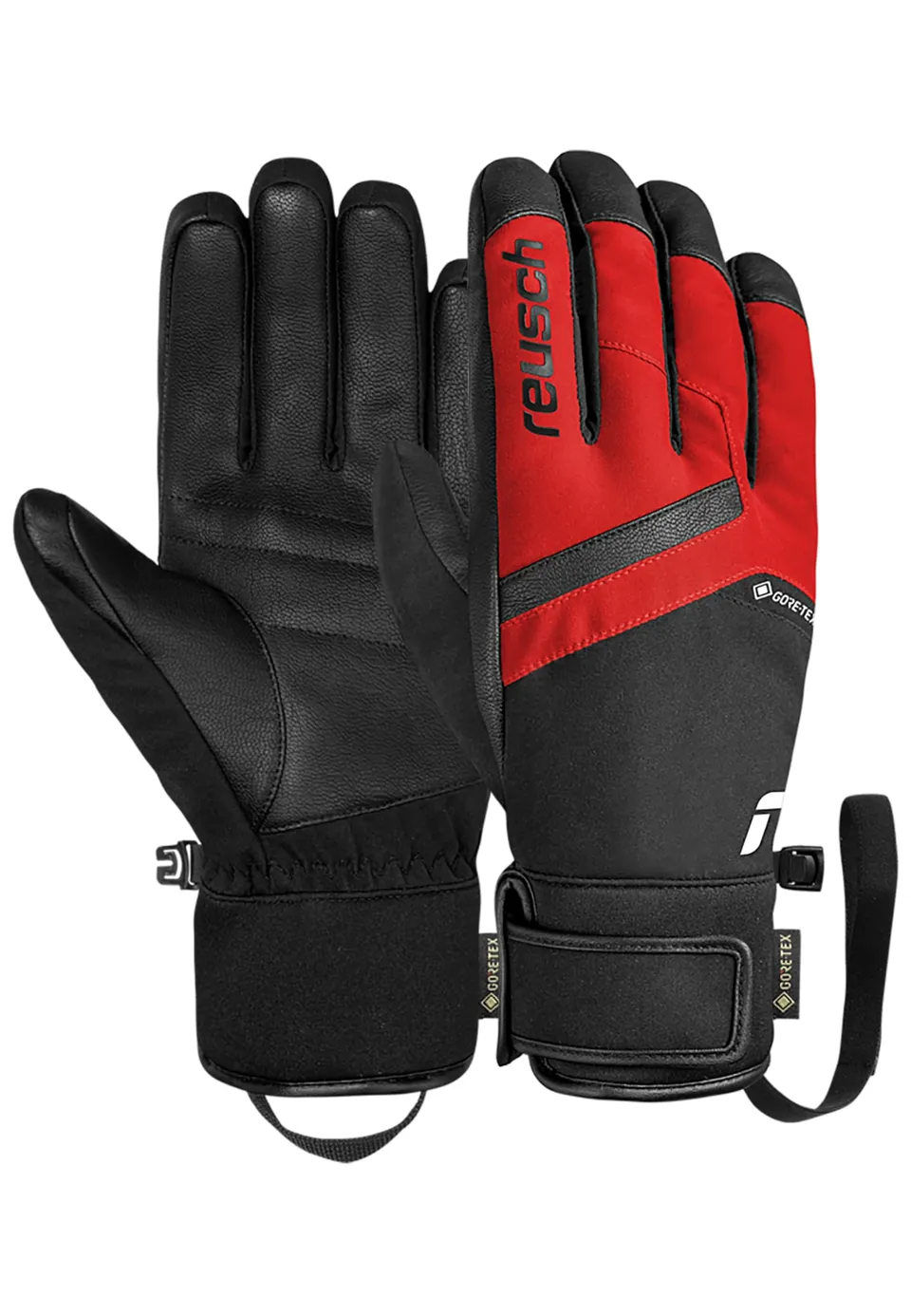 reusch-down-spirit-gore-tex-skihandschuhe-softshell-schwarz-grau image 1