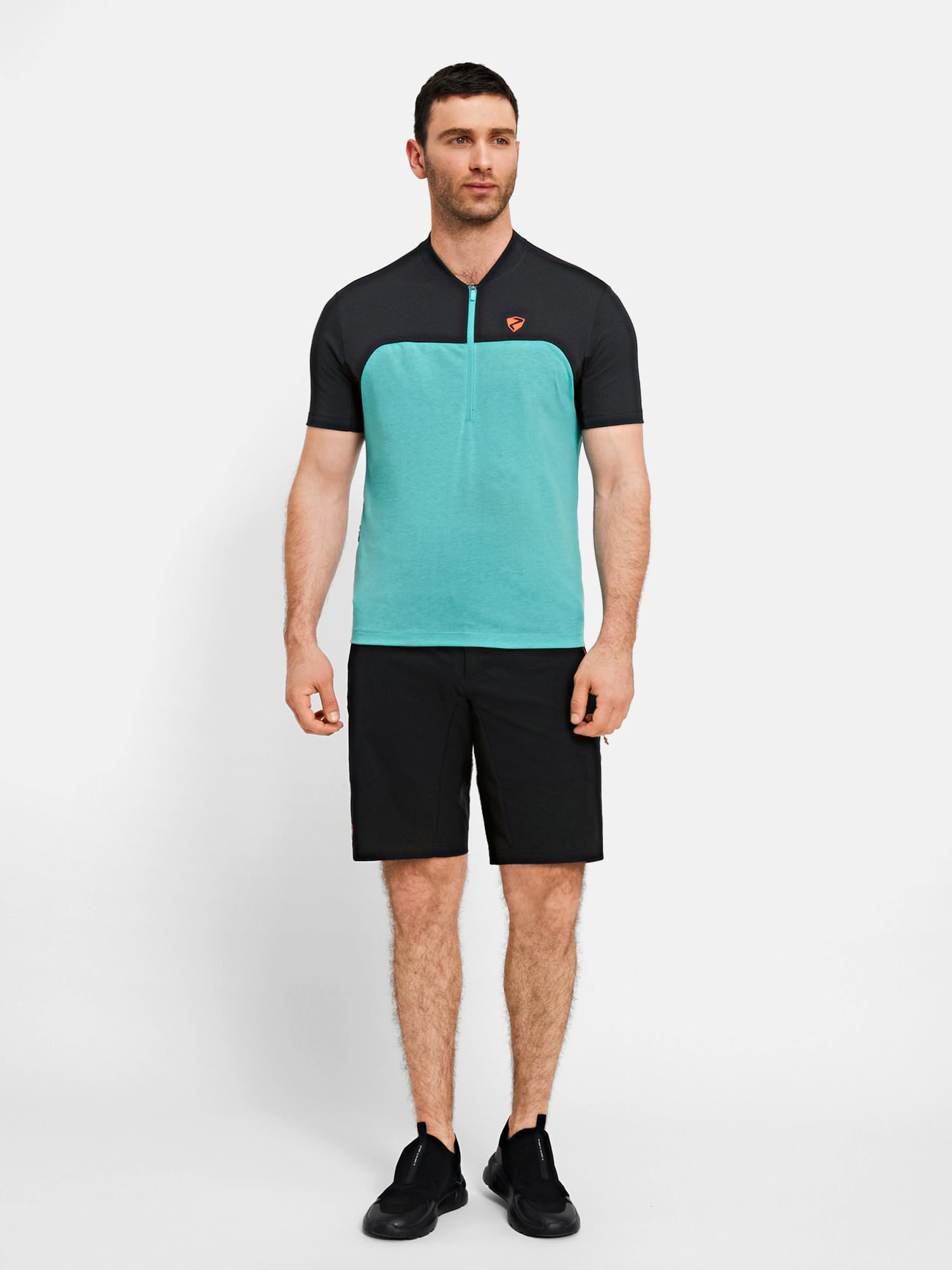 ziener-bikewear-niando-z-bikeshorts-herren-schwarz-orange-gr-50 image 5