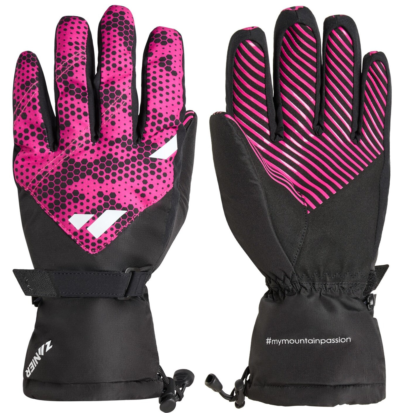 zanier-dienten-stx-skihandschuh-schwarz-royal-5-kinder image 3