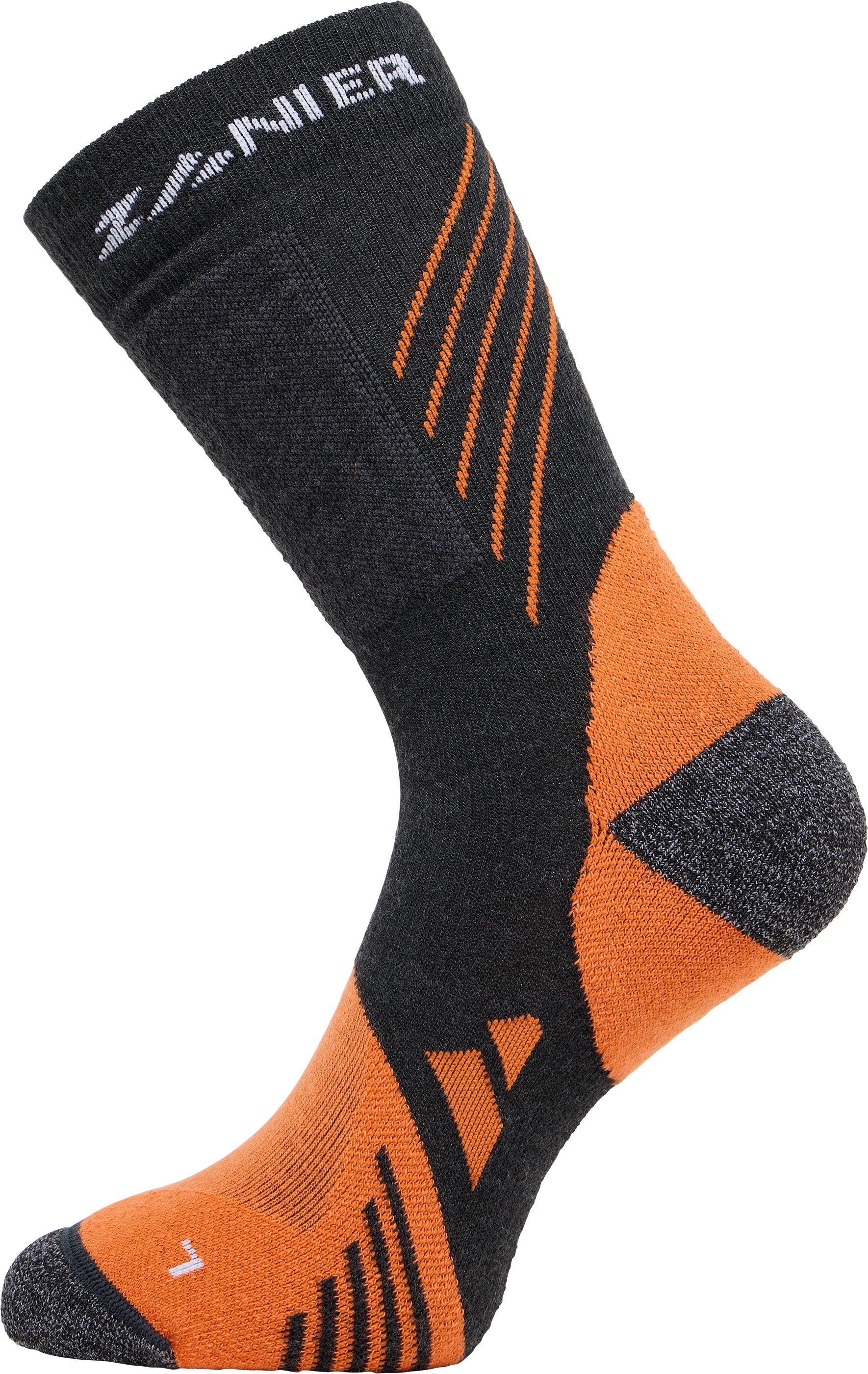 zanier-hiking-socks-wandersocken-orange-mittelgrau image 7