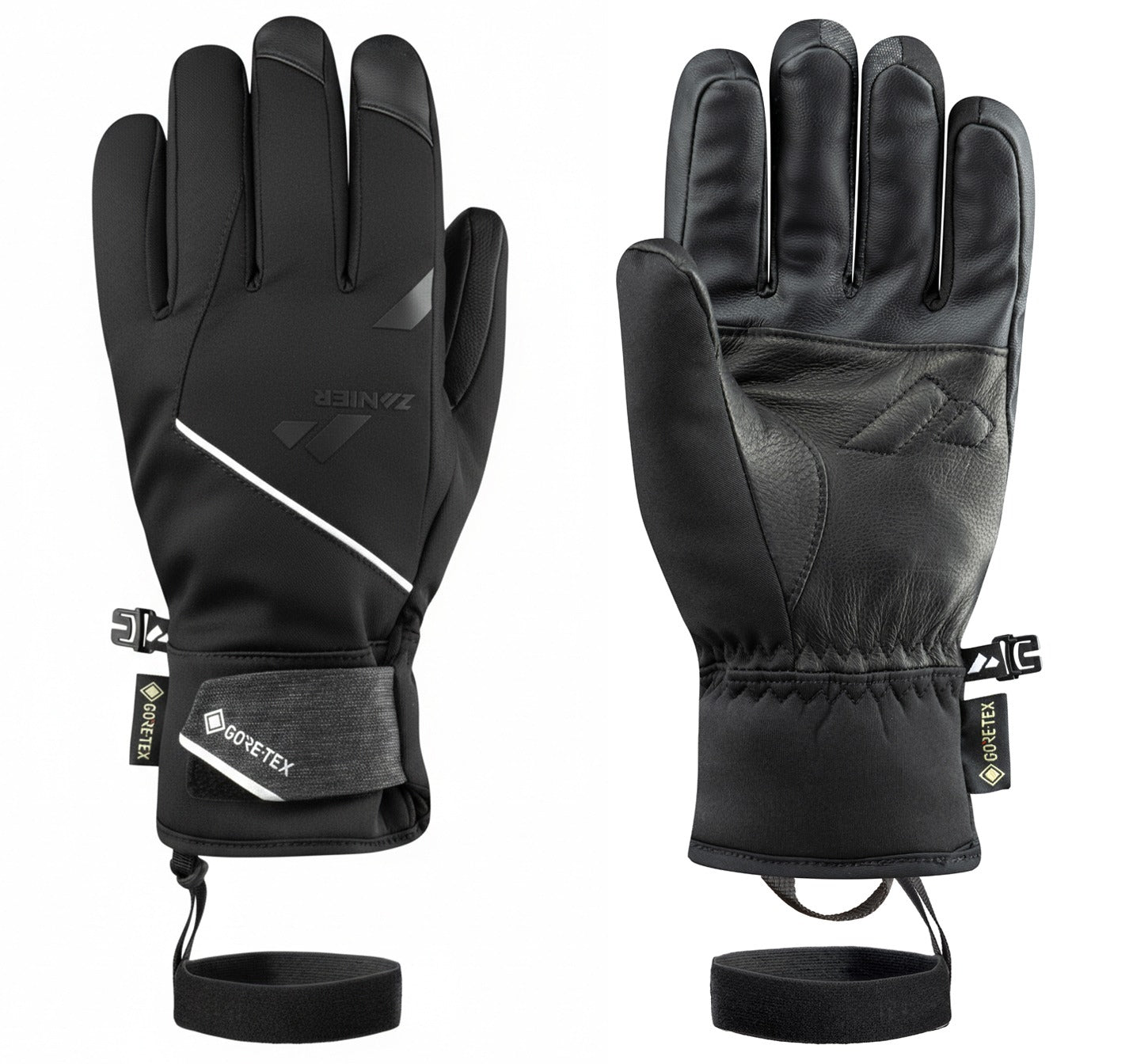 zanier-planai-gtx-f-ustling-skihandschuh-schwarz-wasserdicht image 2