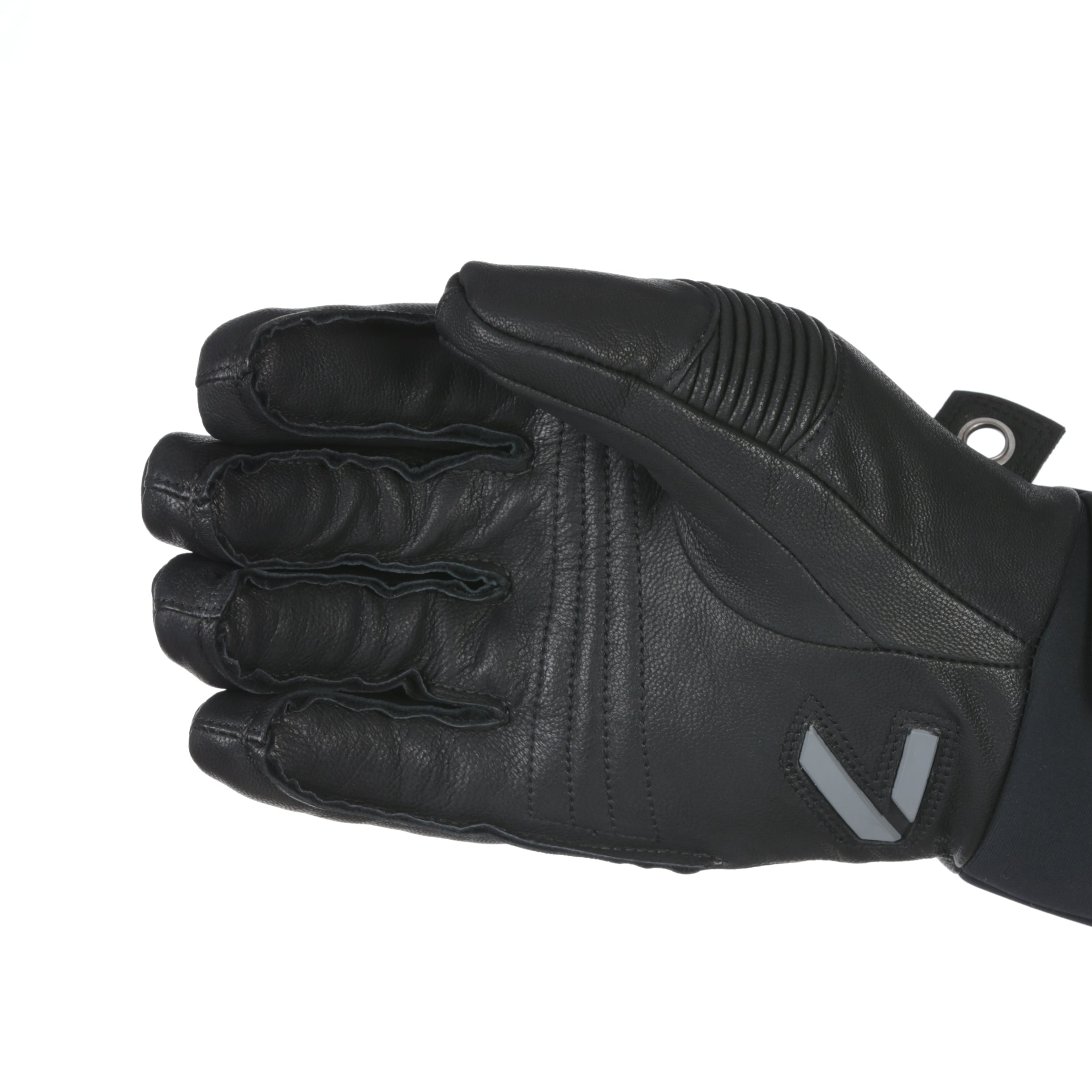 level-off-piste-leather-skihandschuhe-schwarz-wasserdicht image 7